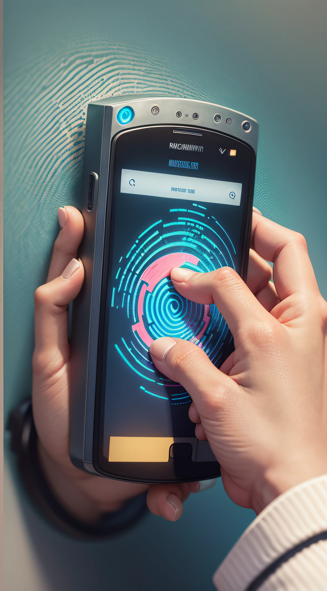 Modern photos, fingerprint scanning