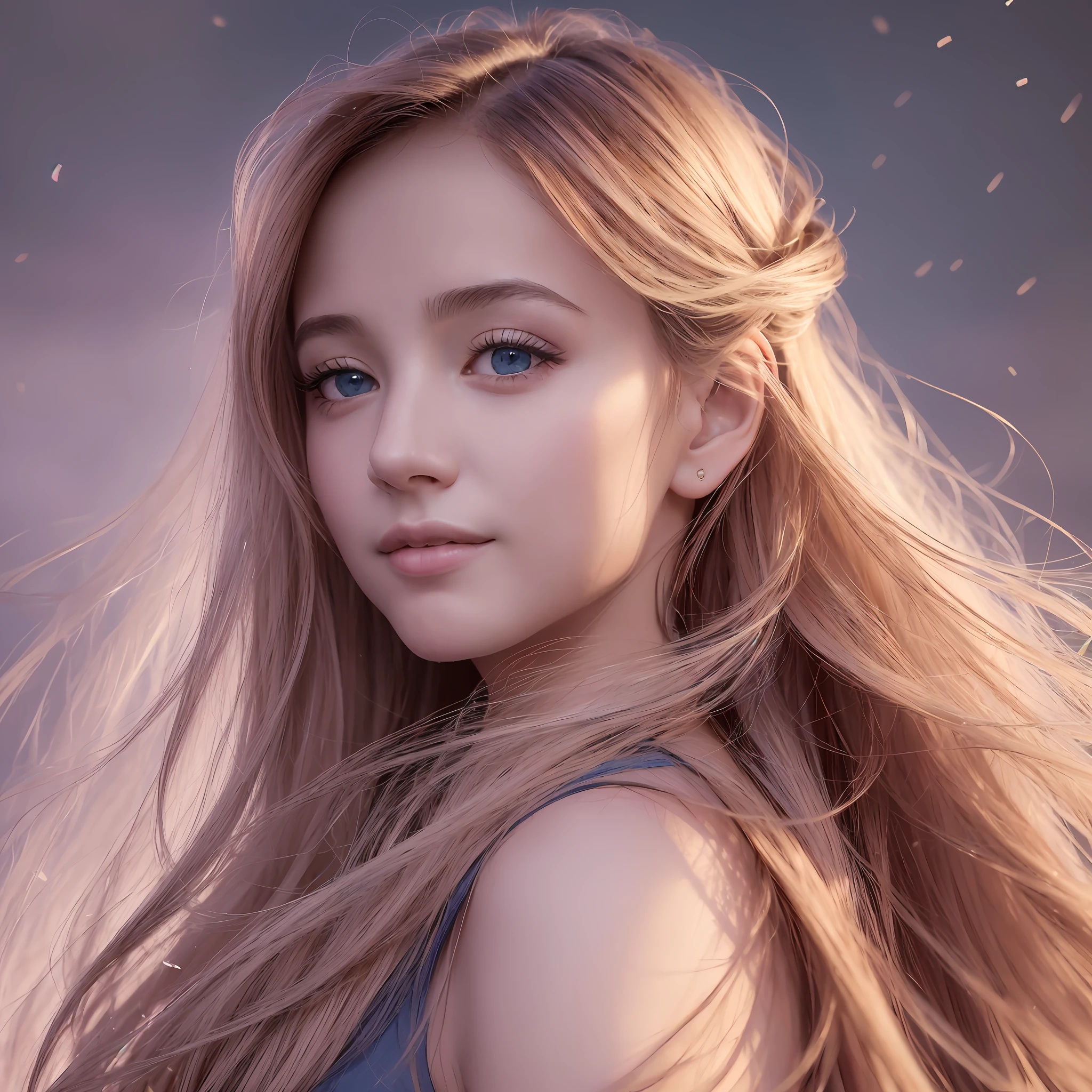 (8k, Best Quality, Masterpiece: 1.2), (Realistic, Realistic:1.37), Ultra Detailed, 1 Girl, Cute, Solo, Beautiful Detailed Sky, Dating, (Nose Red), (Smile: 1.15), (Shut Up) Small Breasts, Beautiful Delicate Eyes, (Long Hair: 1.2), Flowing Hair NovaFrogStyle, Upper body, Vest --auto --s2