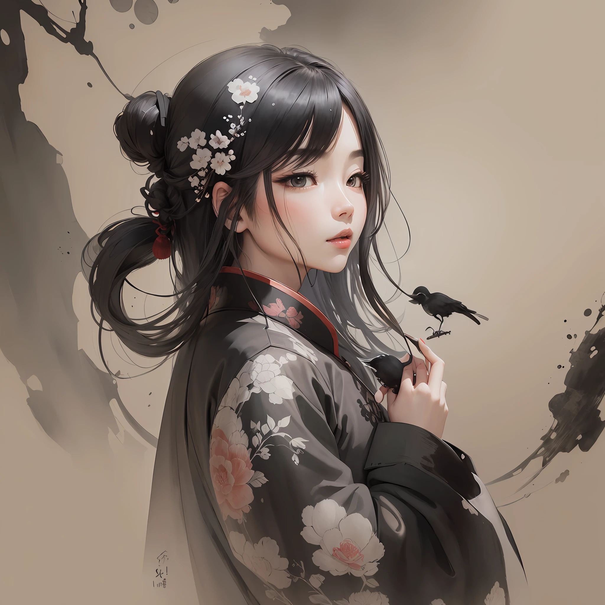 (Masterpiece, best quality: 1.2), traditional Chinese ink painting, --auto --s2