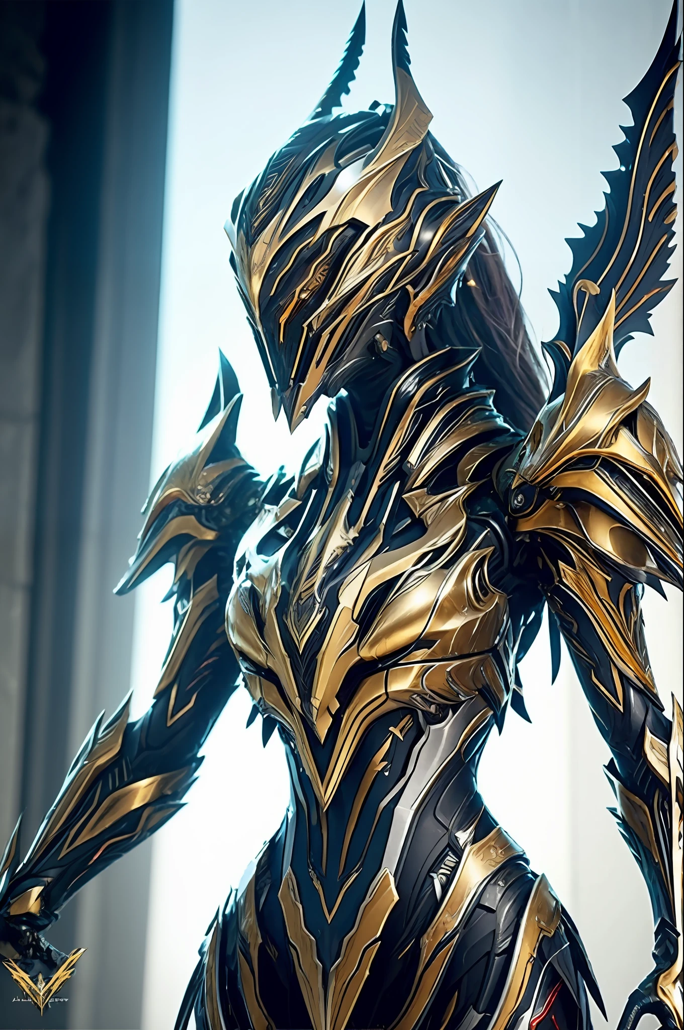 1 japanese girl, glowing eyes,  golden armor, reflective, sunshine ,  blue sky, 
dramatic lighting,
(masterpiece:1.2), best quality, high resolution,   beautiful detailed, extremely detailed, perfect lighting, 1 japanese, WARFRAME, prime,rhino prime,volt prime,saryn prime dynamic pose, intricate pattern, heavy metal, energy lines, faceless, glowing eyes, long silver hair, wind blown hair, elegant, intense, blood red and black uniform, bloody wings, solo, desert, sunny, bright, claws, dramatic lighting, (masterpiece:1.2), best quality, high resolution, beautiful detailed, extremely detailed, perfect lighting, zhongfenghua, from below