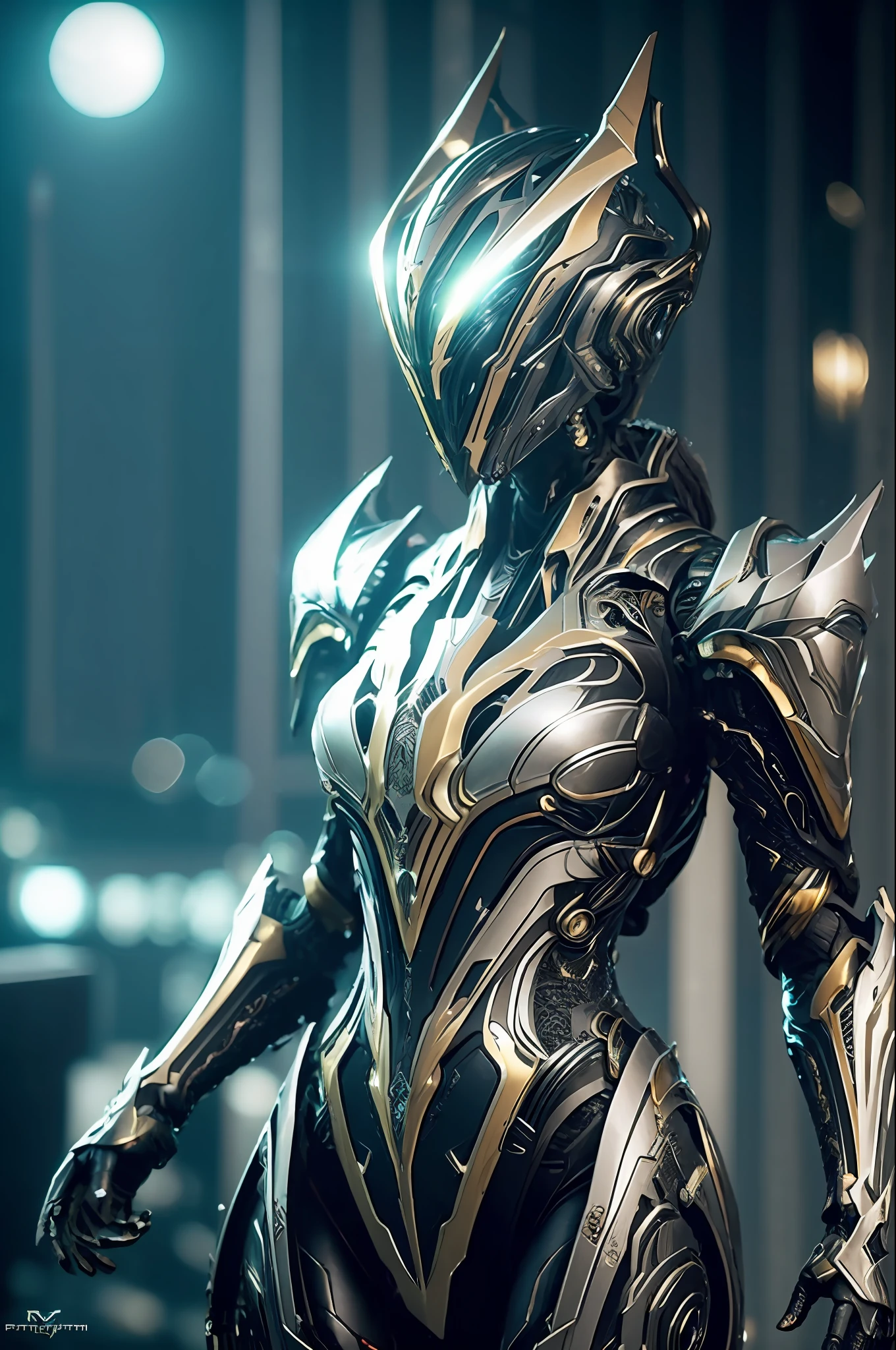 1 japanese girl, WARFRAME, intricate pattern, heavy metal, energy lines, faceless, glowing eyes, elegant, intense, blood red and black uniform, solo, modern, city, streets, dark clouds, thunderstorm, heavy rain, dramatic lighting, (masterpiece:1.2), best quality, high resolution, beautiful detailed, extremely detailed, perfect lighting,(full body, (dynamic pose), action pose), (rim lighting, studio lighting, distant moon light, night, bloom), (cinematic, best quality, masterpiece, ultra HD textures, highly detailed, hyper realistic, intricate detail, 8k, photorealistic, concept art, matte painting, autodesk maya, vray render, ray tracing, hdr), (dslr, full frame, 16mm focal length, f/8 aperture, dynamic perspective, dynamic angle, golden ratio, wide photography, wide field of view, deep depth of field, zoom out) techwear, urbansamurai 3d, realistic cyborg in a cyberhelmet head