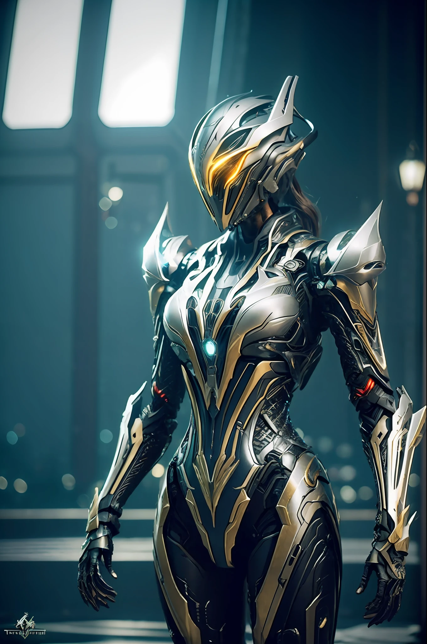 1 japanese girl, WARFRAME, intricate pattern, heavy metal, energy lines, faceless, glowing eyes, elegant, intense, blood red and black uniform, solo, modern, city, streets, dark clouds, thunderstorm, heavy rain, dramatic lighting, (masterpiece:1.2), best quality, high resolution, beautiful detailed, extremely detailed, perfect lighting,(full body, (dynamic pose), action pose), (rim lighting, studio lighting, distant moon light, night, bloom), (cinematic, best quality, masterpiece, ultra HD textures, highly detailed, hyper realistic, intricate detail, 8k, photorealistic, concept art, matte painting, autodesk maya, vray render, ray tracing, hdr), (dslr, full frame, 16mm focal length, f/8 aperture, dynamic perspective, dynamic angle, golden ratio, wide photography, wide field of view, deep depth of field, zoom out) techwear, urbansamurai 3d, realistic cyborg in a cyberhelmet head