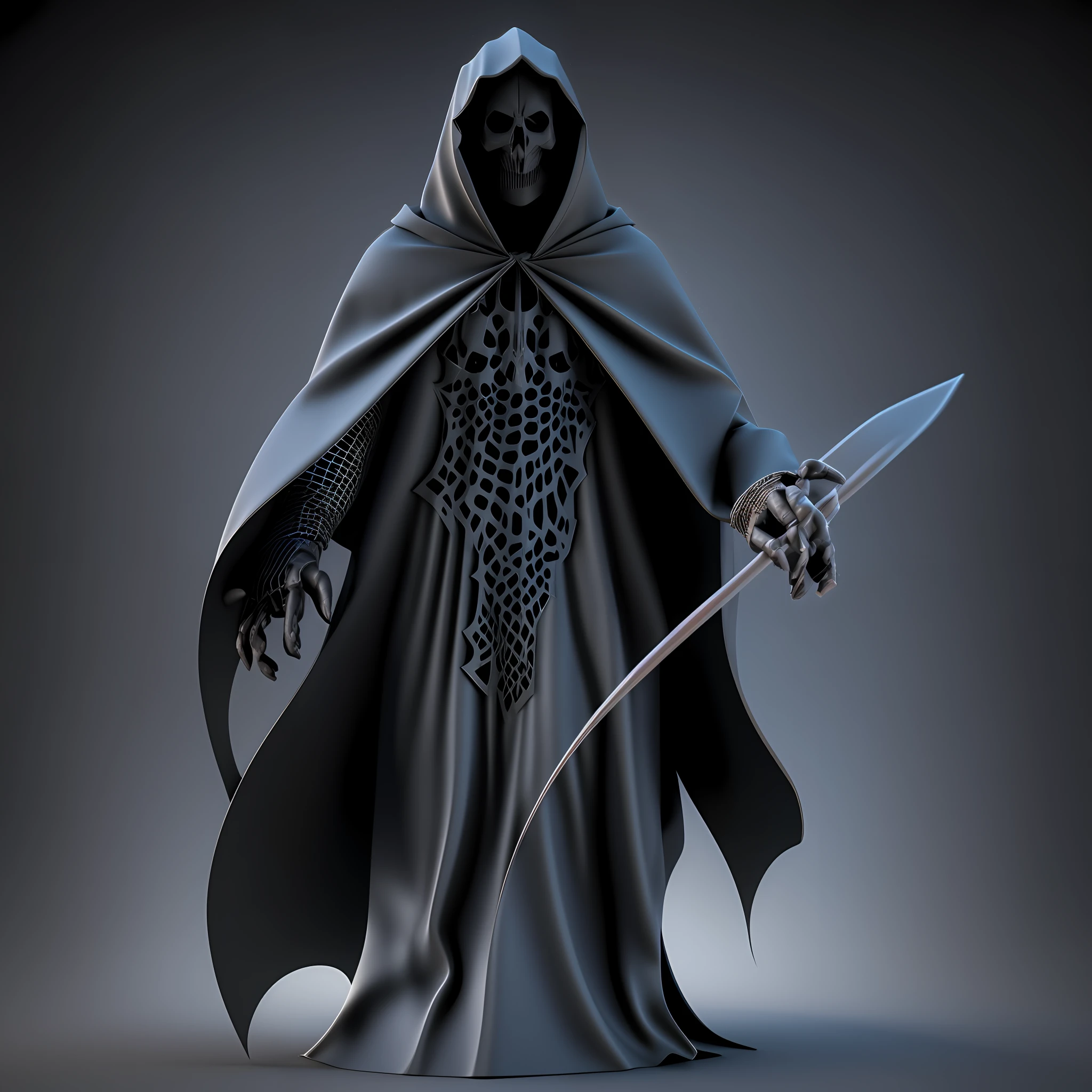 man of death angle,darkness,creepy,death cloak,darkness,3D,hd,upscales --auto --s2