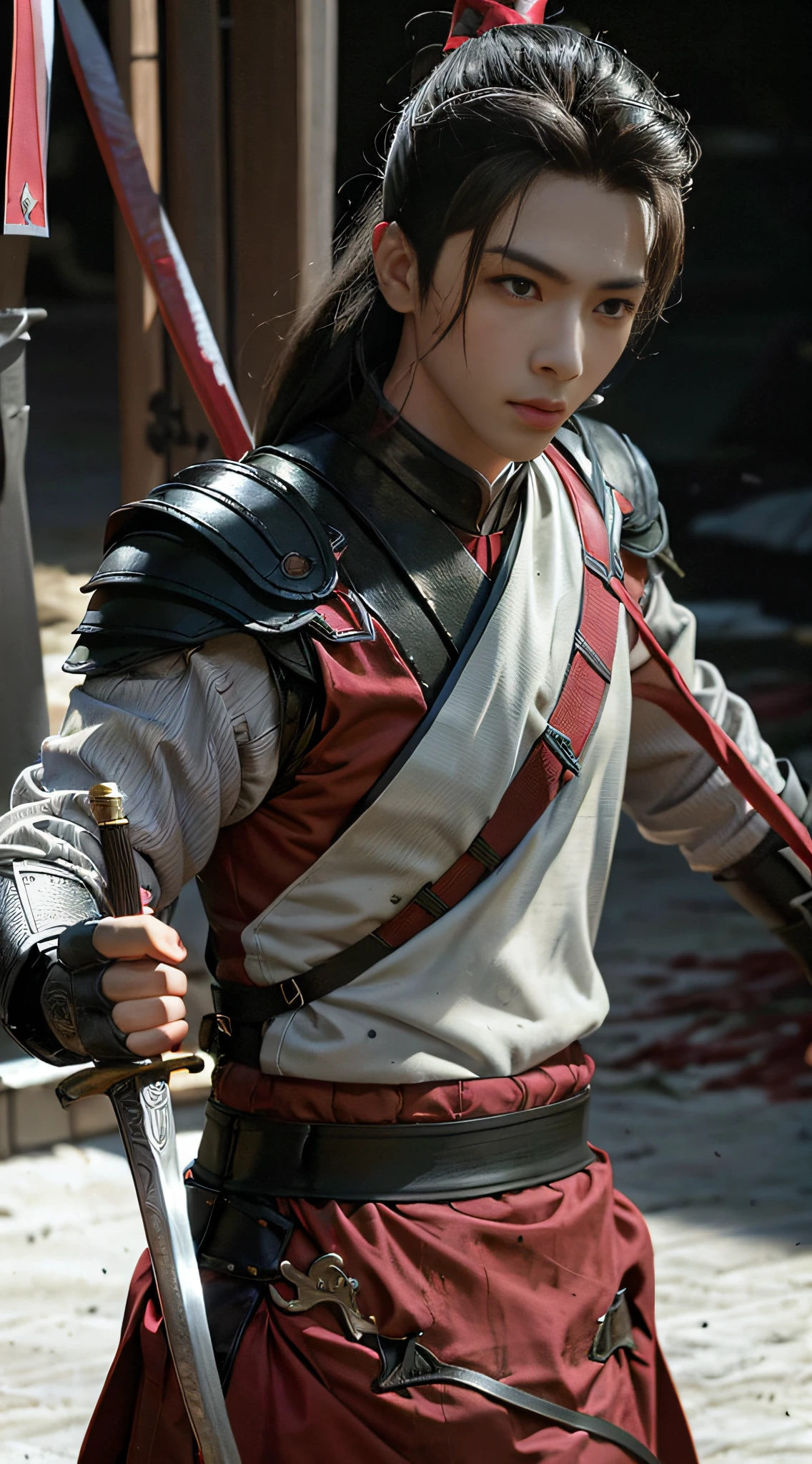 Long swords, clothing restoration,