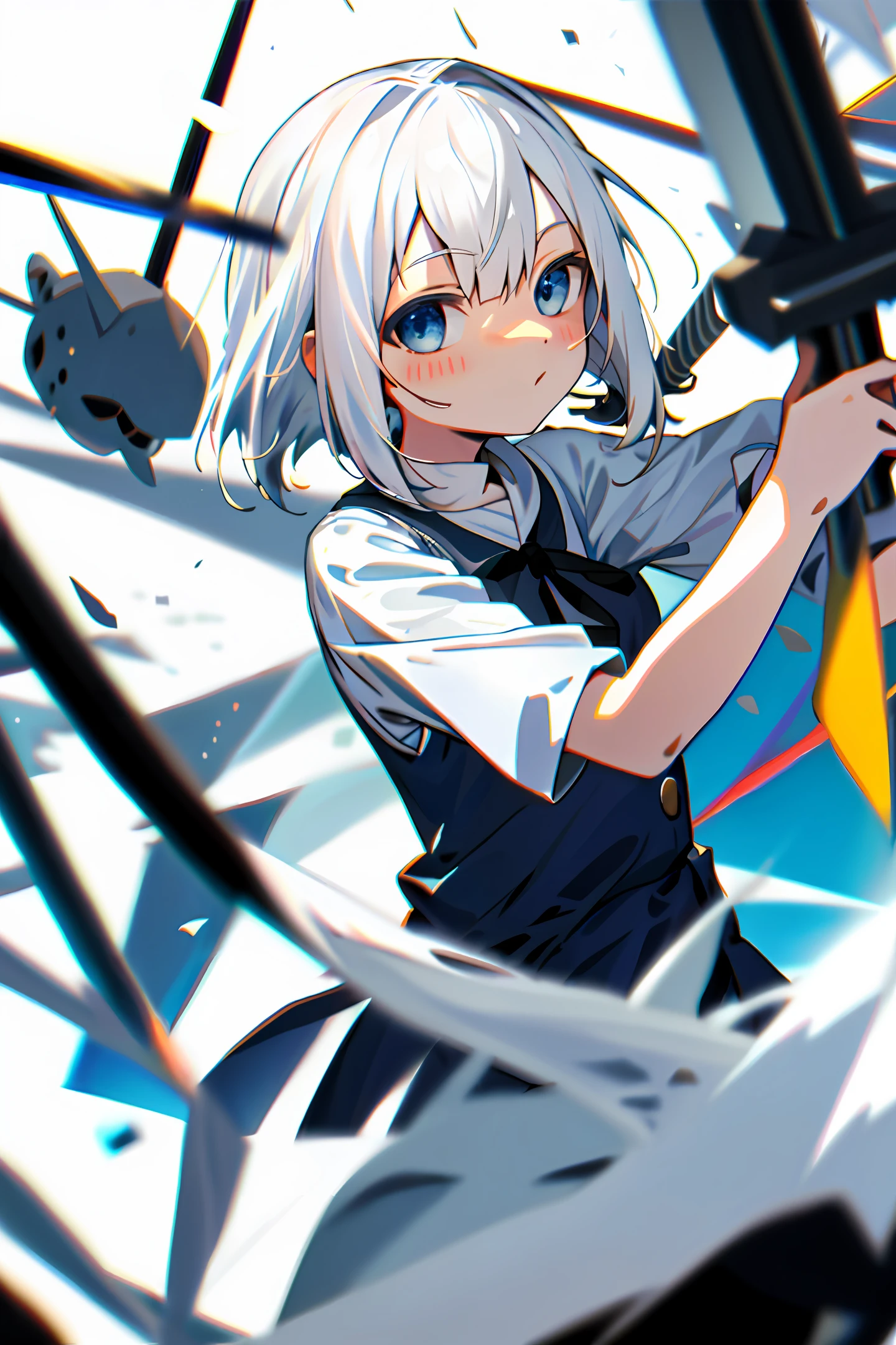 White-haired loli