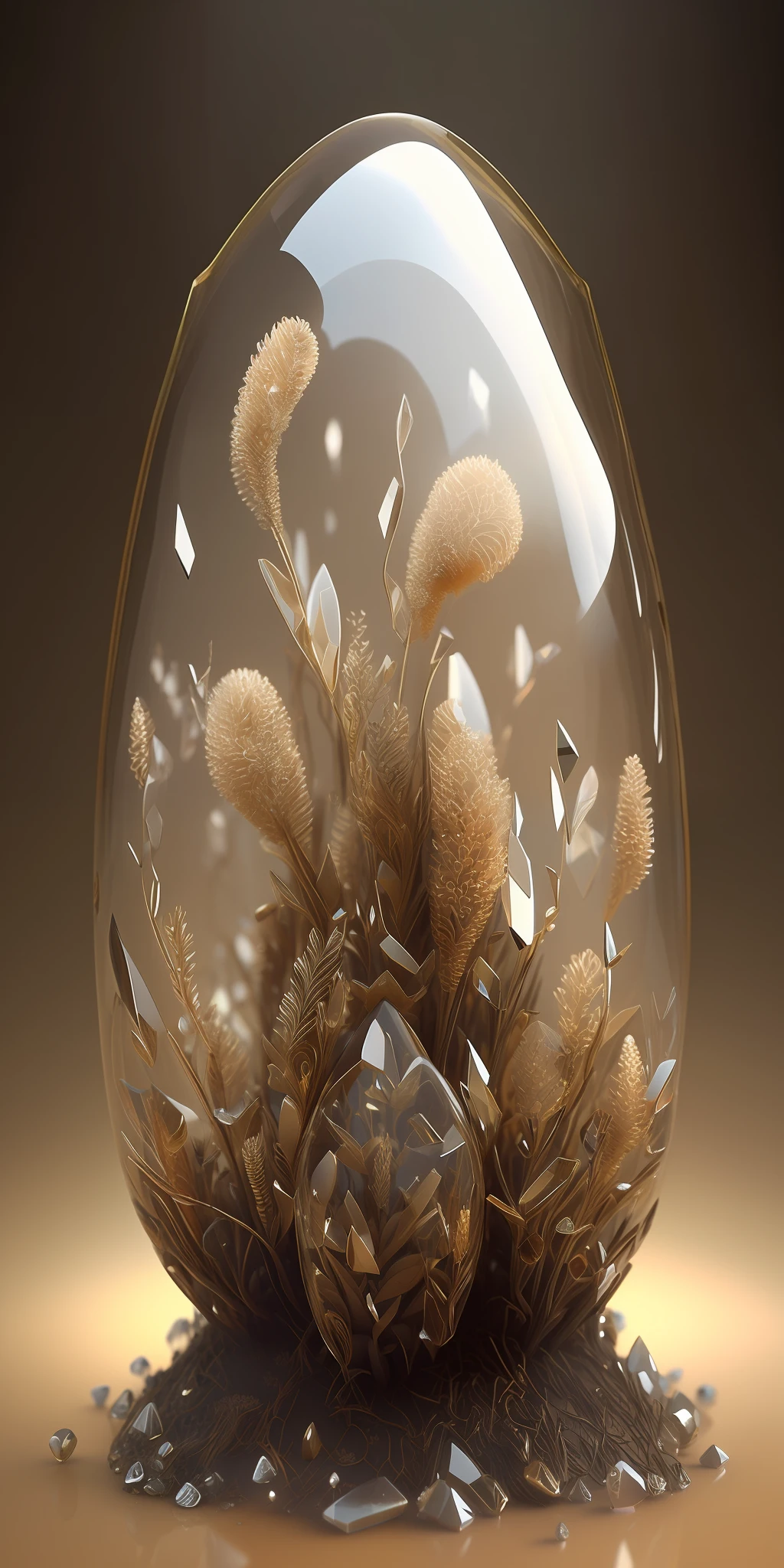 Glass aesthetic anthill, fantasy, high quality details