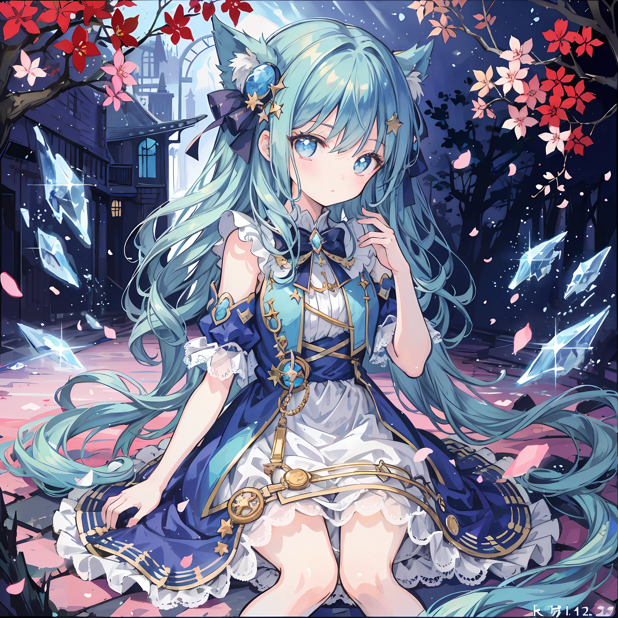 (Magical Girl)), ((Gorgeous Starry Background)), ((Ultra Detailed)), ((Best Illustration)), ((Movie Lighting)), Dynamic Angle, Floating, Fine, (Flash: 1.2), (Shine: 1.2), (Shine: 1.2), Classic, (Drawing: 1.1), (Sketch: 1.1), (Best Quality), (Illustration: 1.2), (Anime Style), (Solo), Beautiful Detailed Face, (Cute Face: 1.3), (Big Eyes)), Colored hair, (long hair: 1.2), (flowing hair: 1.2), (magical girl costume), detail, (sparkling wand: 1.3), (magic effect: 1.3), (flowing dress: 1.2), (cute boots: 1.1), (transparent fabric: 1.1), (flickering: 1.2), (glow: 1.2), (sparkle: 1.2), (sparkle: 1.2), (sparkle: 1.2), (shimmer: 1.2)