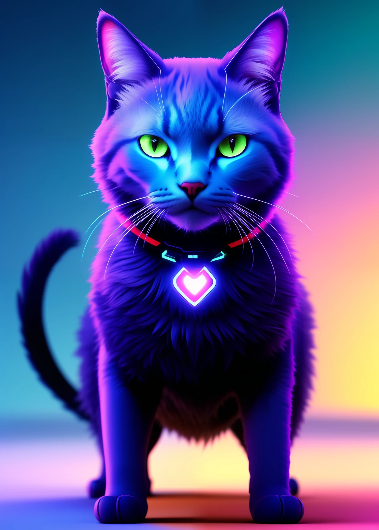 Cyber Cat Ultra Realistic 4K