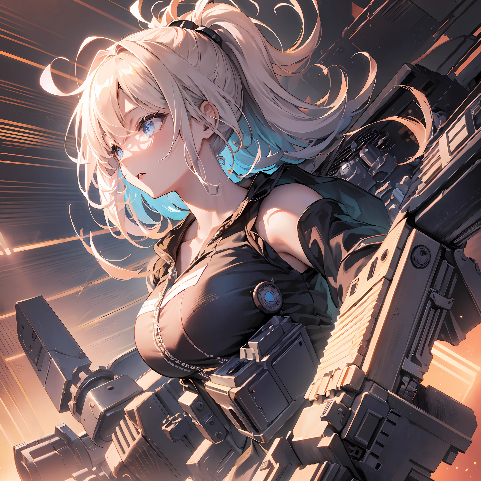 (((Heavy Equipment Girl))),Body is heavy machinery, shoulder to excavator, whole body, gradient hair, hair between eyes, Ahoge, :16,eautiful face, White Niso, (Ultra fine CG Unity 8k wallpaper), (Masterpiece), (Best quality), (Ultra detail), (Best illustration), (Best shadow), (Ultra-fine and beautiful), Dynamic Angle, (Ultra-fine CG integrated 8k wallpaper), (Masterpiece), (Best illustration), ( Best Shadow), (Ultra-Fine and Beautiful), Dynamic Angle