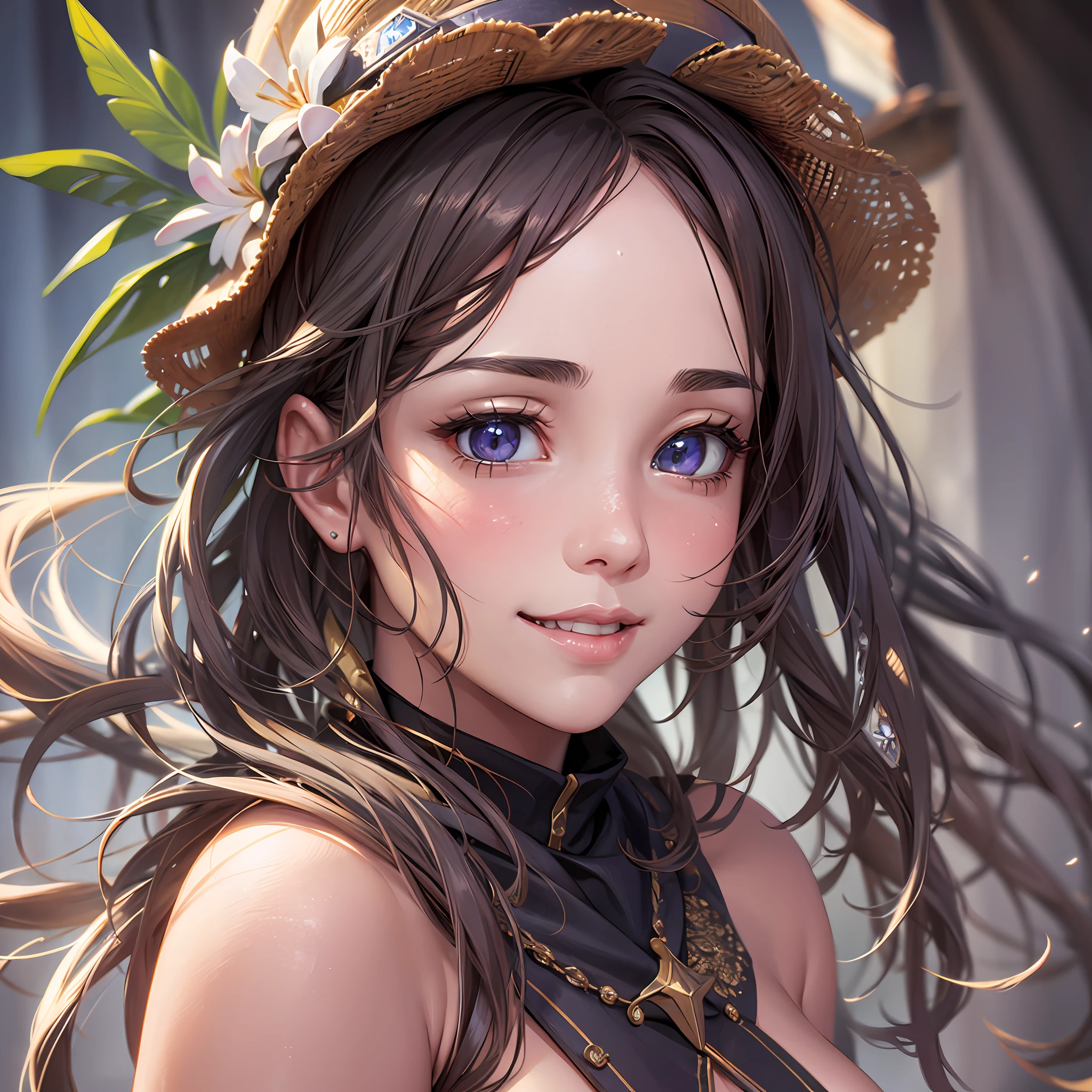 uhd, 1girl, cowboy shot, skin glow, smile face, small breasts, detailed skin texture, detailed cloth texture, beautiful detailed face, masterpiece, best quality, ultra detailed, 8k, intricate details,