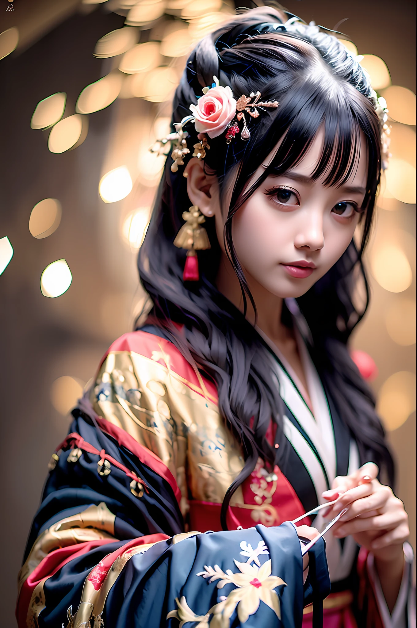 "((((Best Quality)))),(((Ultra Detail))),((Masterpiece))),1 Girl,Chinese Style,Classic Beauty,Hanfu,Medium,Cute Style,Smile,Realistic Photos,Photography,Cinematic Feeling,Studio Light,Outdoor,Detailed Facial Features, Hands Behind Back, Front View, Middle Shot, Upper Body Shot" --auto --s2