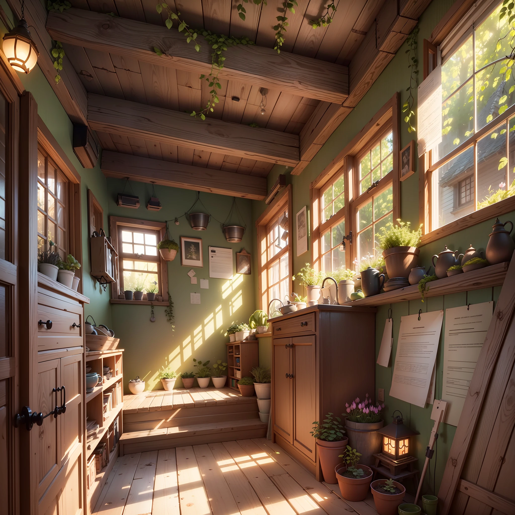 masterpiece, best quality, (extremely detailed CG unity 8k wallpaper), (best quality), (best illustration), (best shadow),A turnip hut covered in moss wtarlight surrounds the room,firefly,petal,glowing windows,isometric 3D, octane render,ray tracing,ultra detailed, jawa house style --auto --s2
