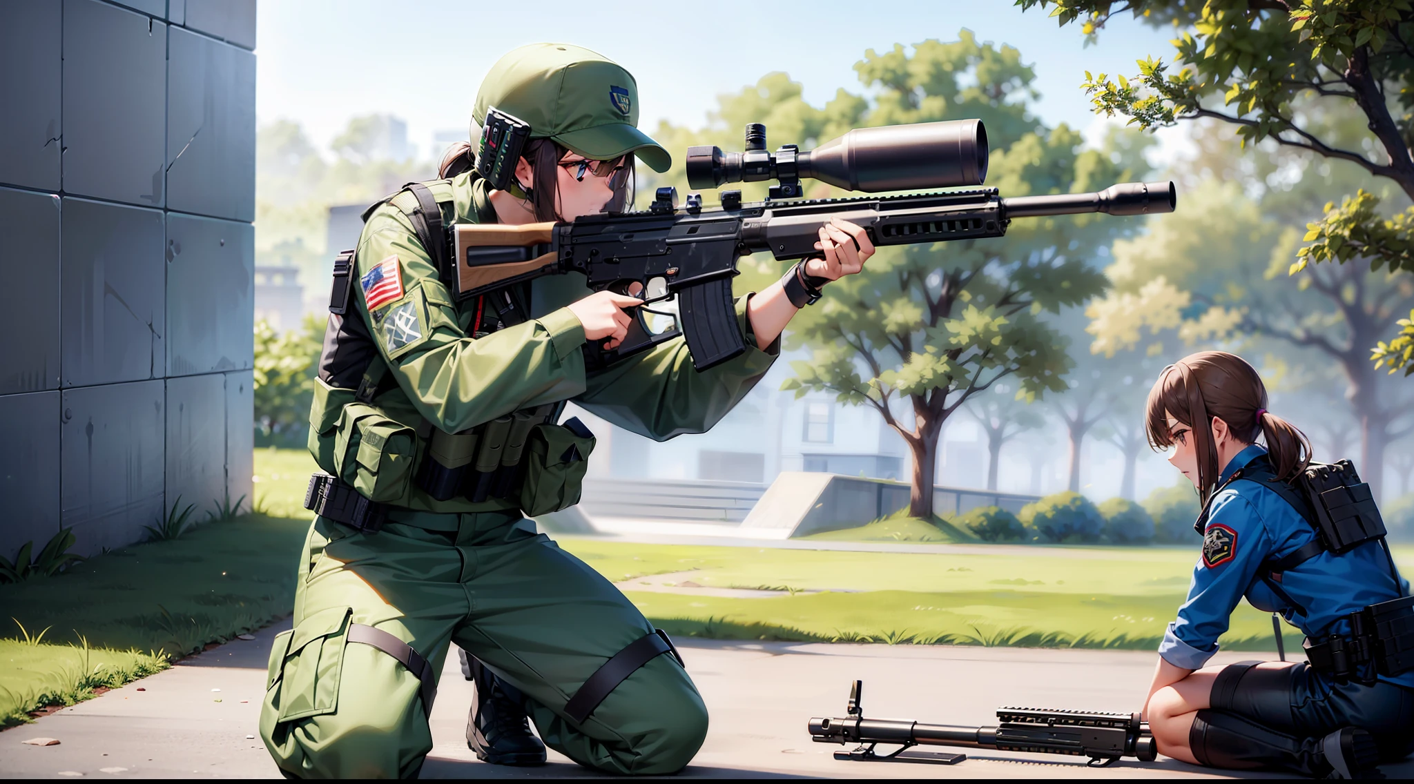 PMC, CQB, CQC, assault rifle, sniper rifle, battle girls