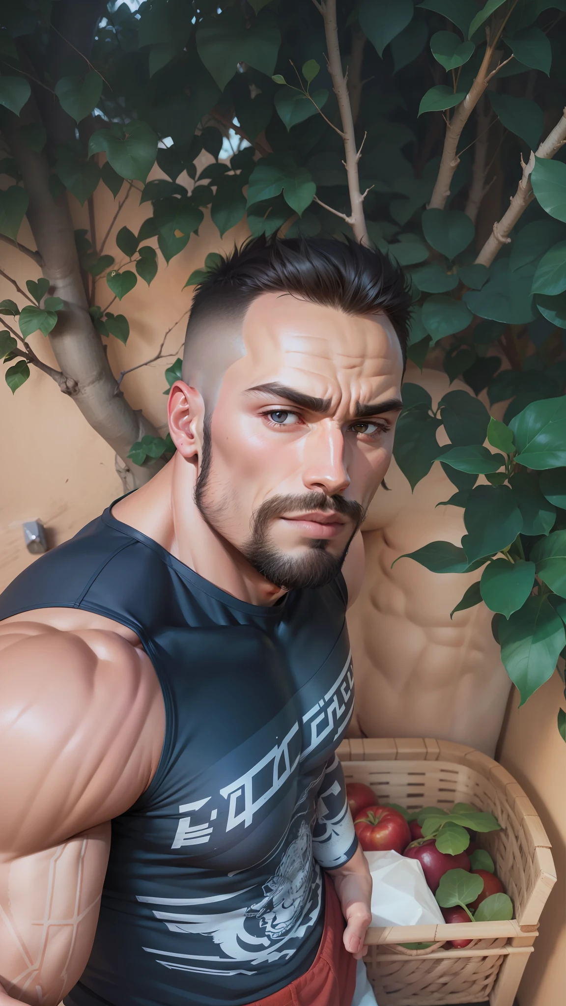 A muscular man
