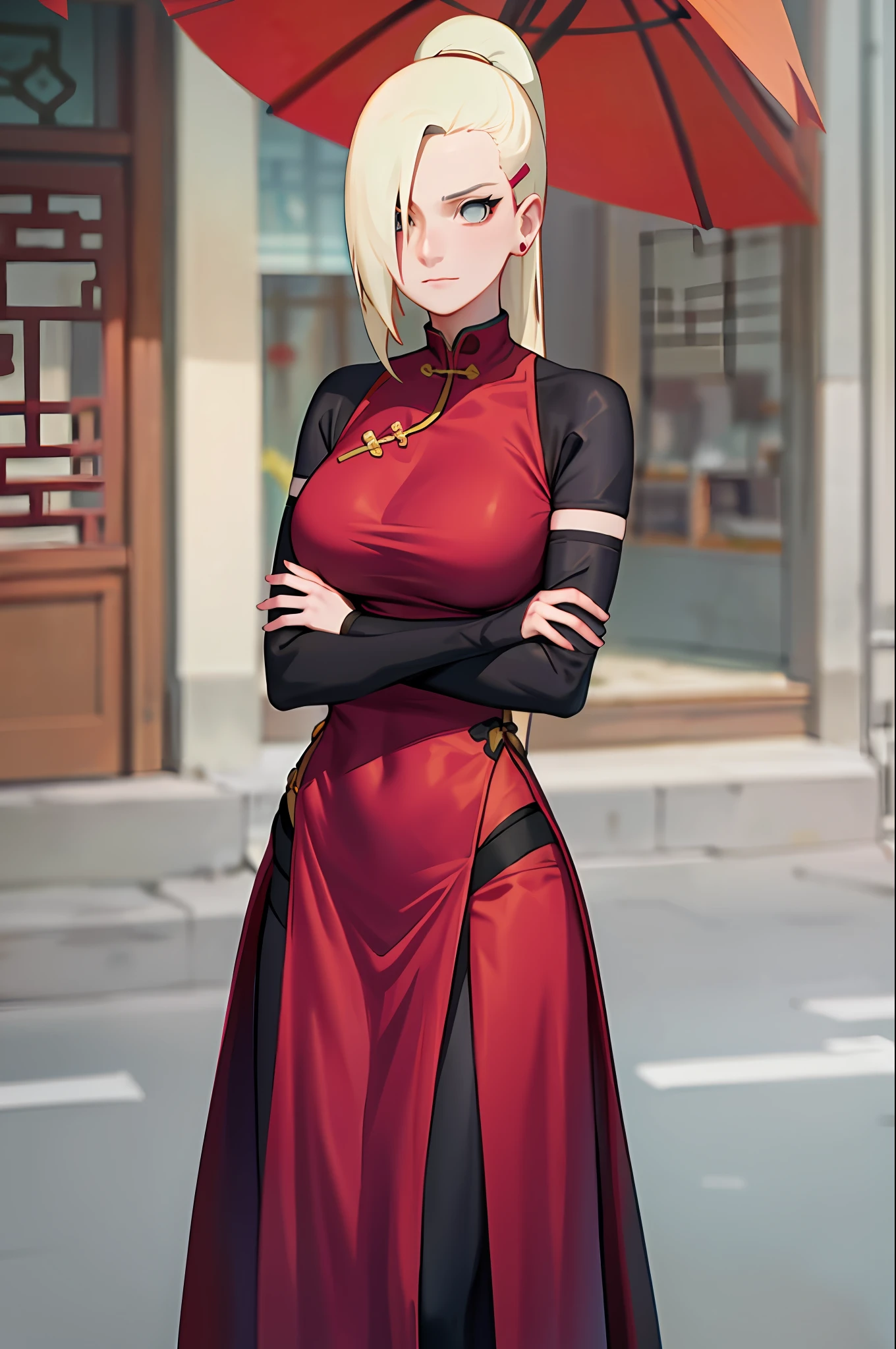 yamanaka ino, china dress,