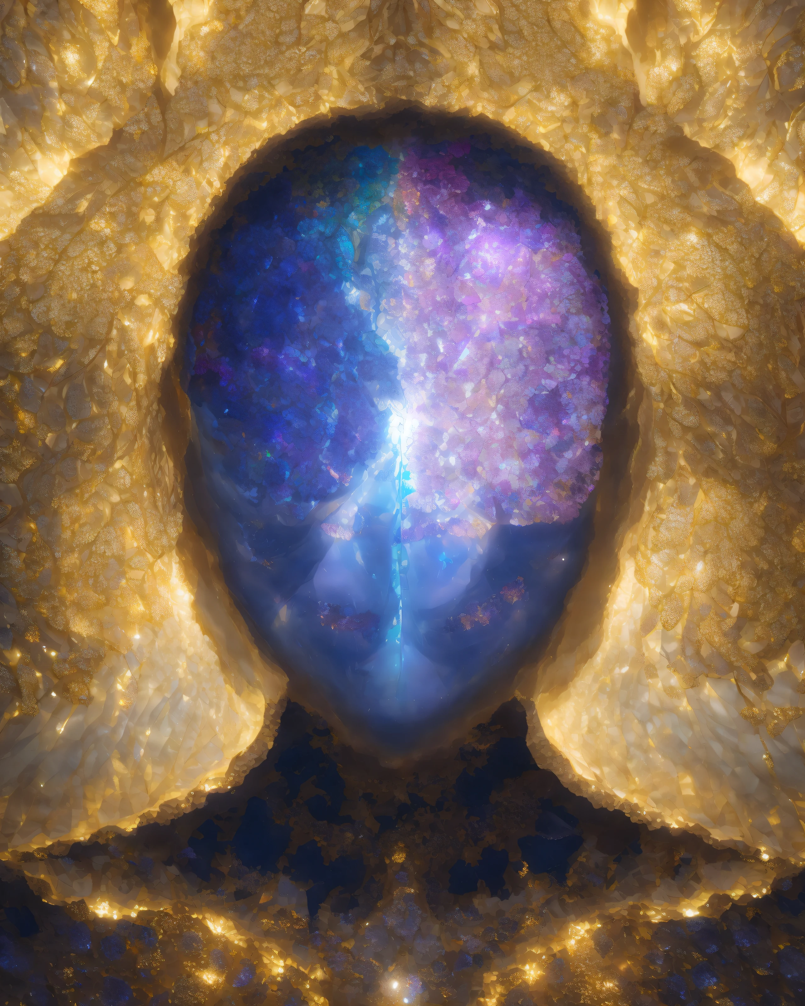 layered transparency of human head inside with buterflyes only in the brain hybrid, beautiful detailed intricate insanely detailed octane render trending on artstation, 8 k artistic photography, photorealistic, centered, symmetry, painted, intricate, volumetric lighting, beautiful, rich deep colors masterpiece, sharp focus, ultra detailed, in the style of dan mumford and marc simonetti, astrophotography