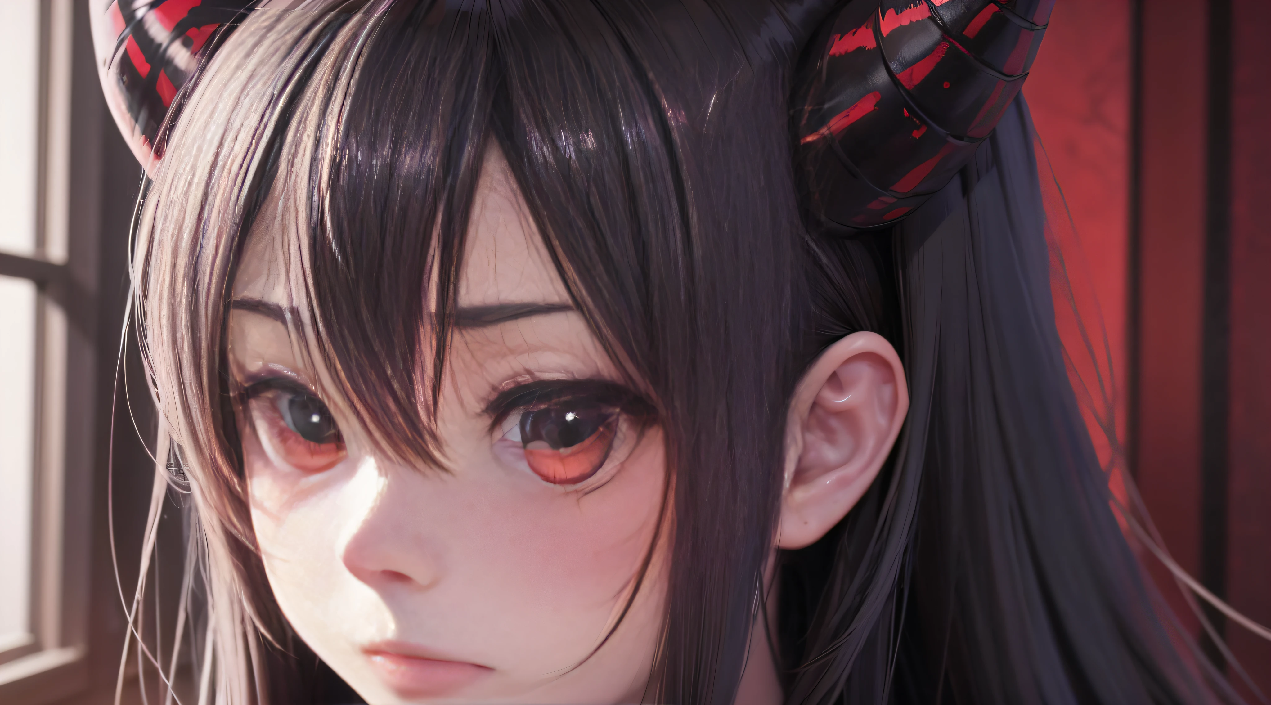 anime characters with horns and red eyes in a dark room, anime style 4 k, detailed digital anime art, anime art wallpaper 4k, anime art wallpaper 4 k, badass anime 8 k, anime wallpaper 4k, anime wallpaper 4 k, stunning anime face portrait, anime art wallpaper 8 k, 4k anime wallpaper, digital anime art, 4 k manga wallpaper