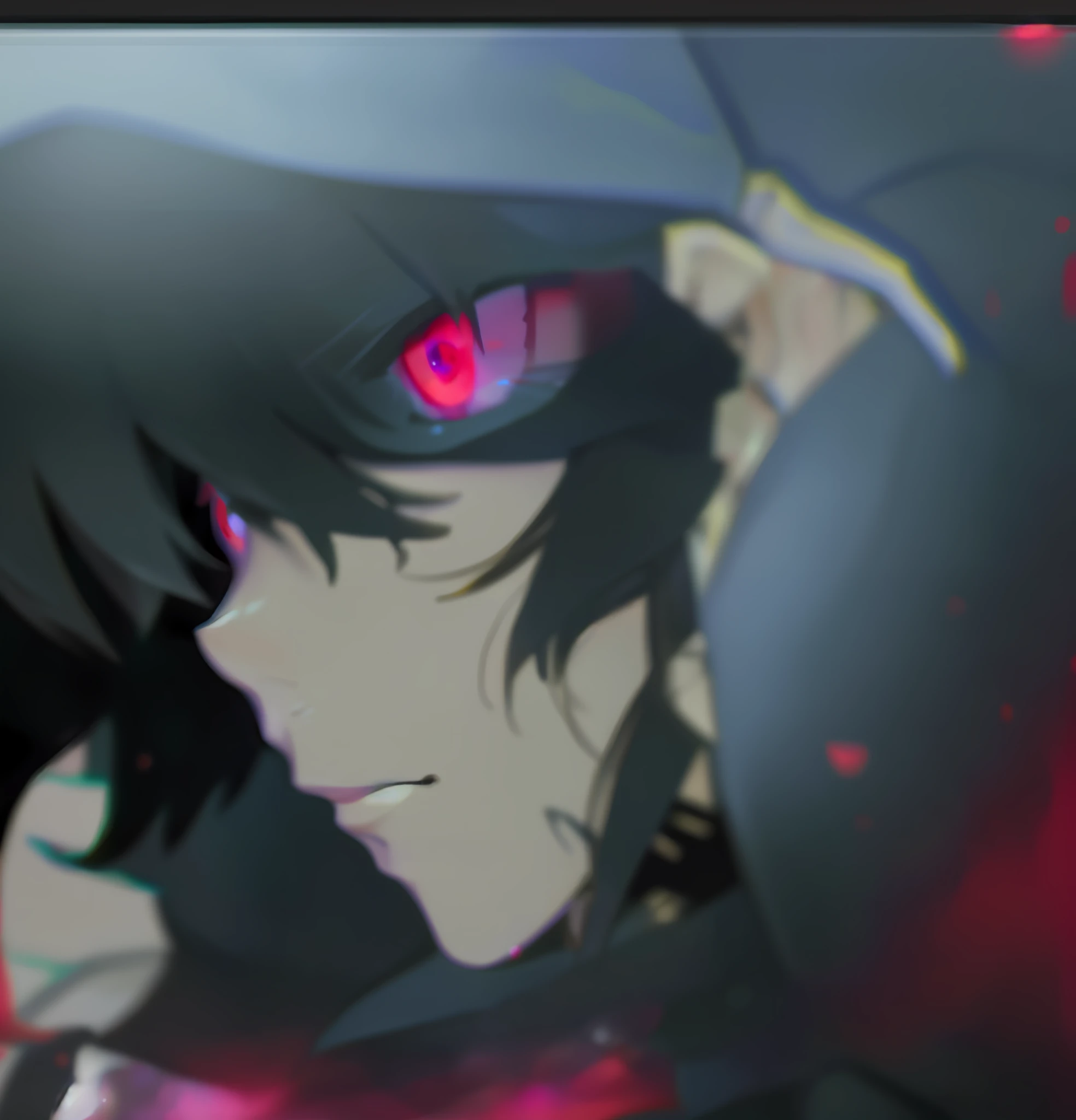 , epic anime style, super detailed. anime art style wlop, detailed anime, red glowing eyes, glowing red eyes, --auto --s2