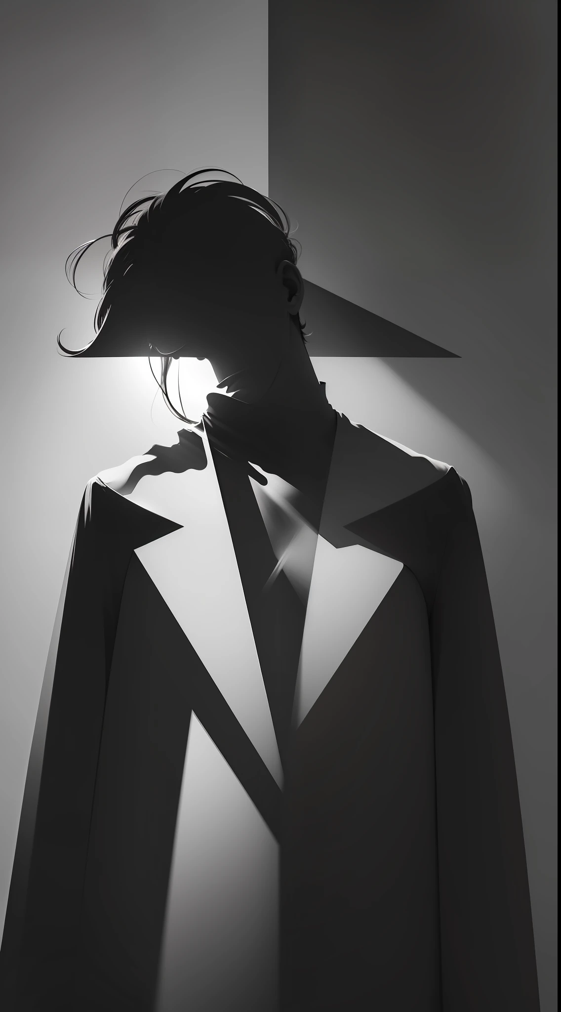 Minimalism, Tonalism, silhouette, tachi-e, dutch angle, high details, 4K
