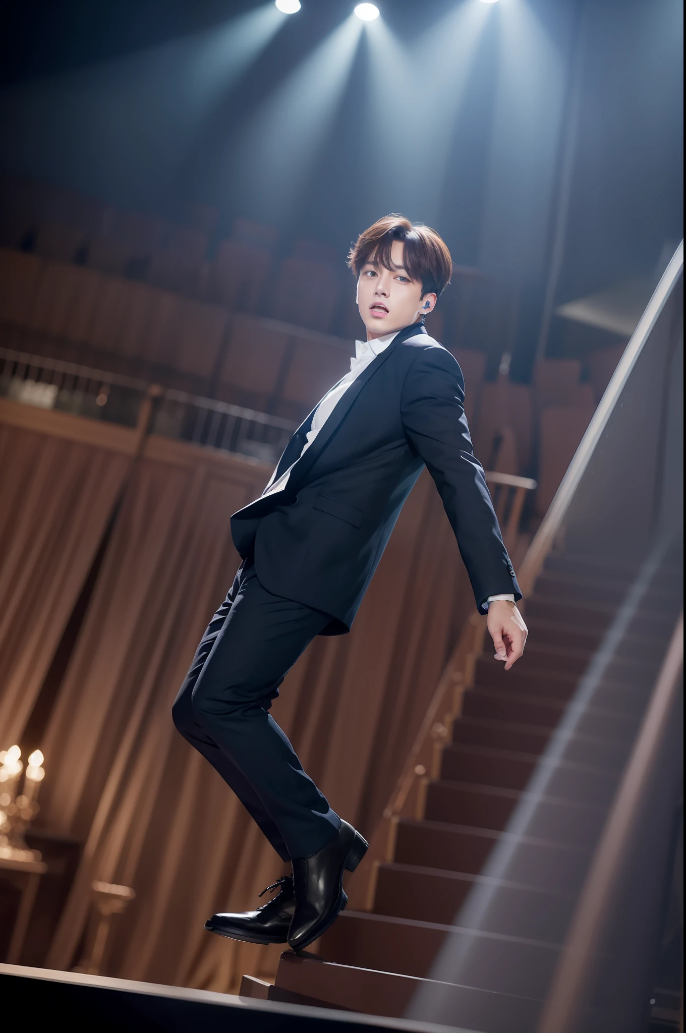 Jungkook on a theatre stage