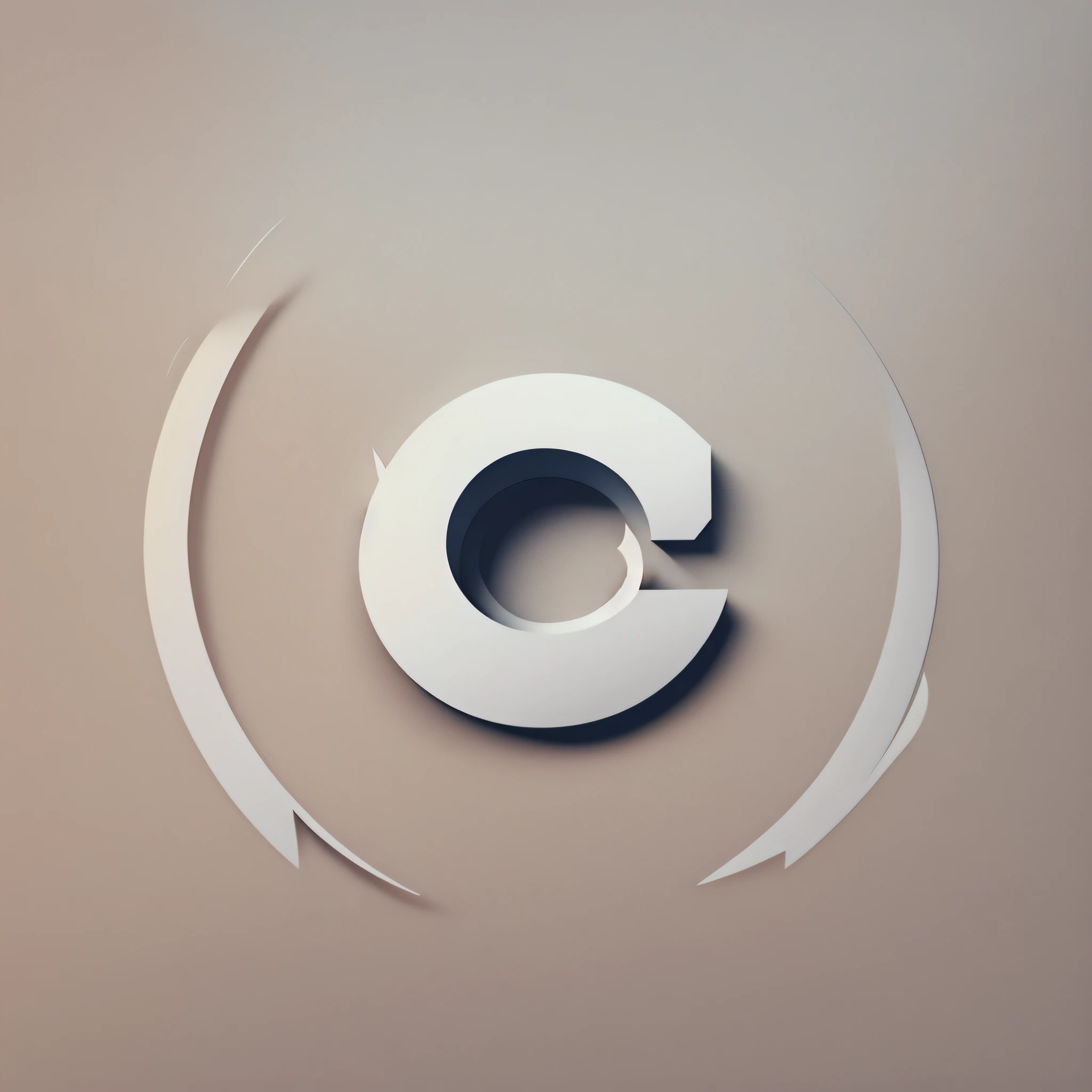 Letter "C" in minimalist style --auto --s2