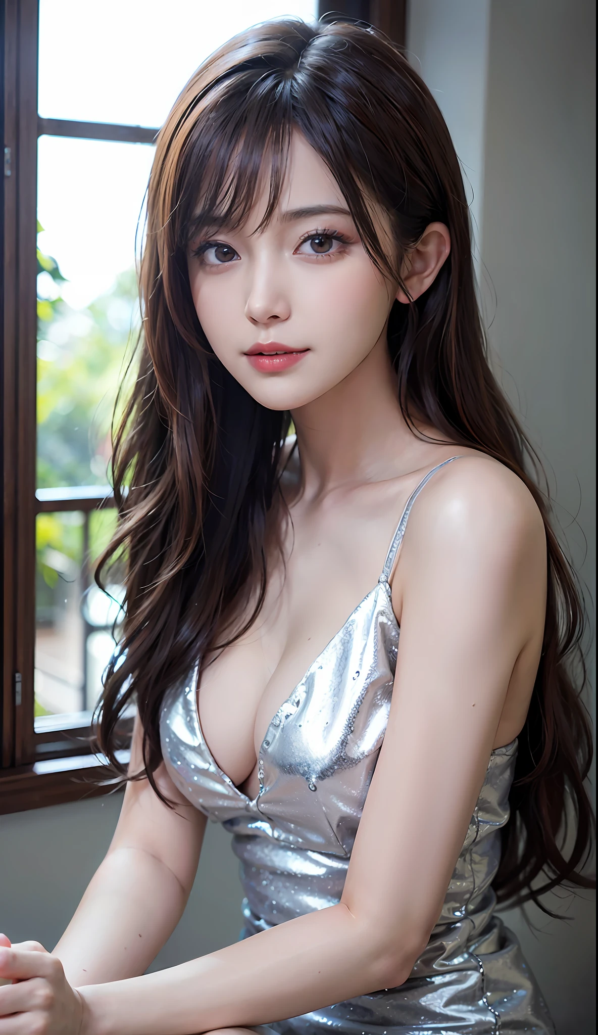 (RAW photos, highest quality), (realistic, photorealistic: 1.3), highest quality, masterpiece, very delicate and beautiful, highly detailed, CG, unity, 2K wallpaper, wonderful, beautiful to detail, masterpiece, light smile, highest quality, highly detailed CG Unity 8k wallpaper,