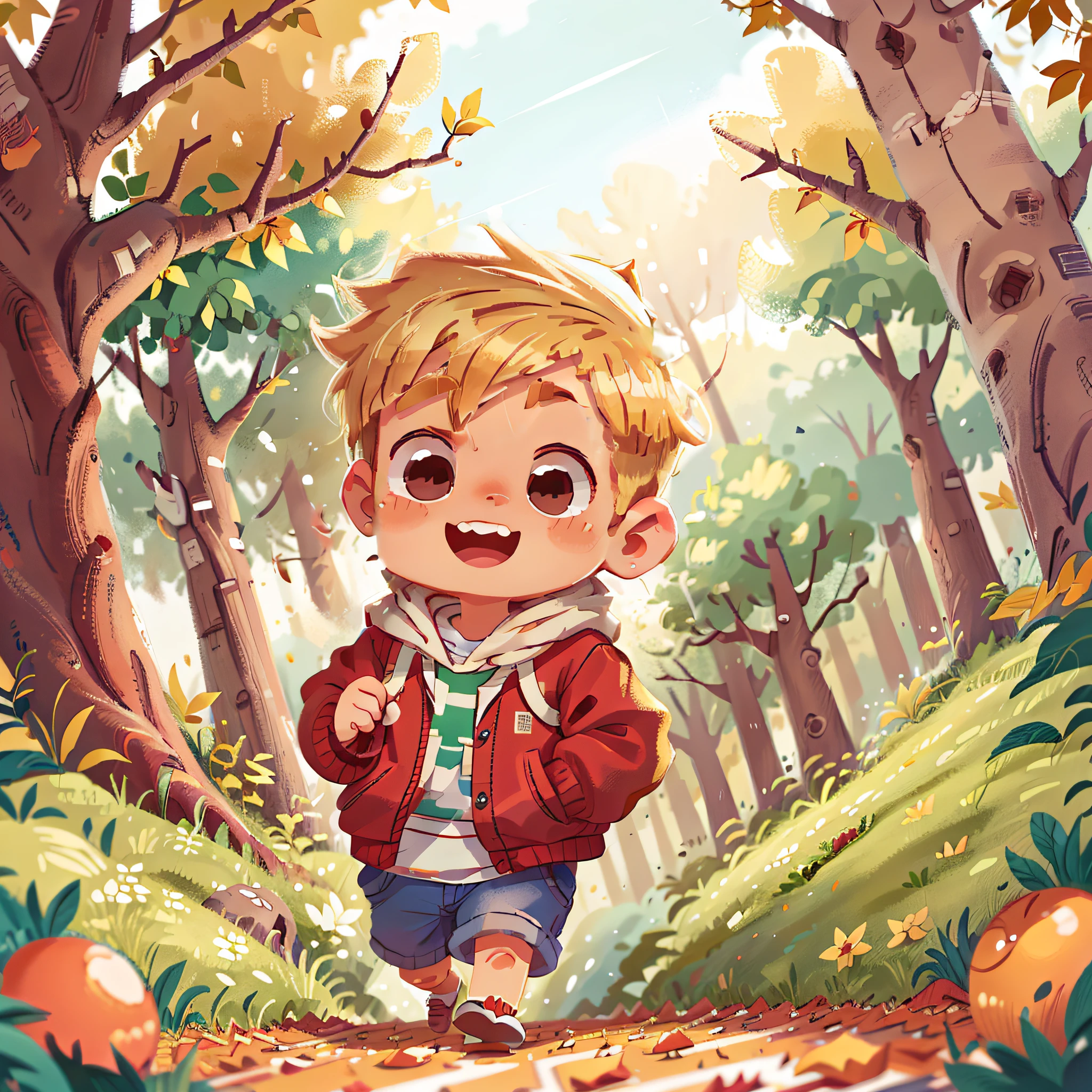 boy's blonde hair