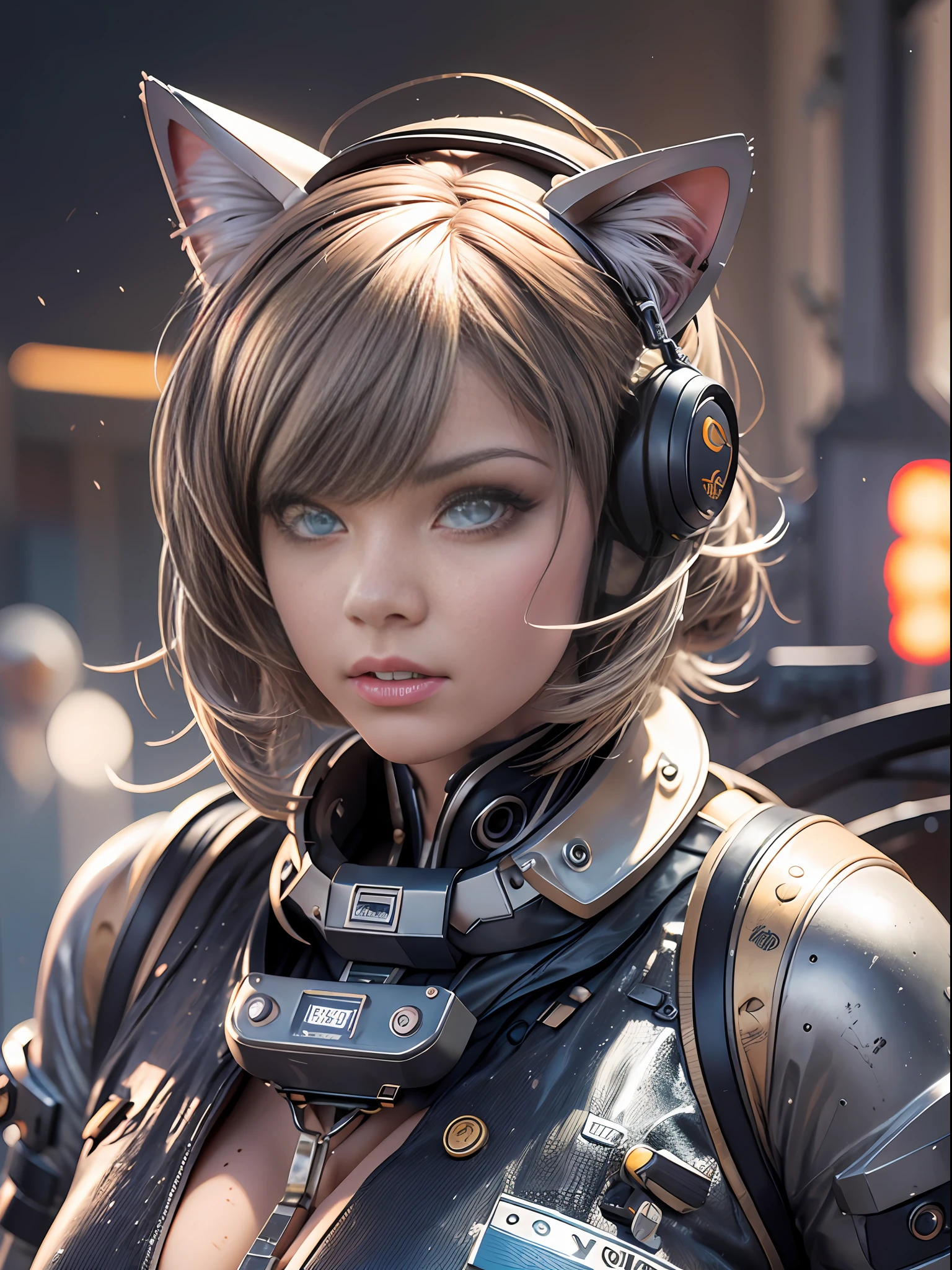 a cat atompunk retrofuture 50s very realistic, in the wild, micro details, hyper realistic, hyper detailed, insane details, SIGMA 85 mm F/1.4. cinematic lighting, dramatic lighting, cinematic, realistic, High Contrast, highly detailed, unreal engine, UHD, 32k photorealistic ,HDR , High octane render –v 5 --auto --s2