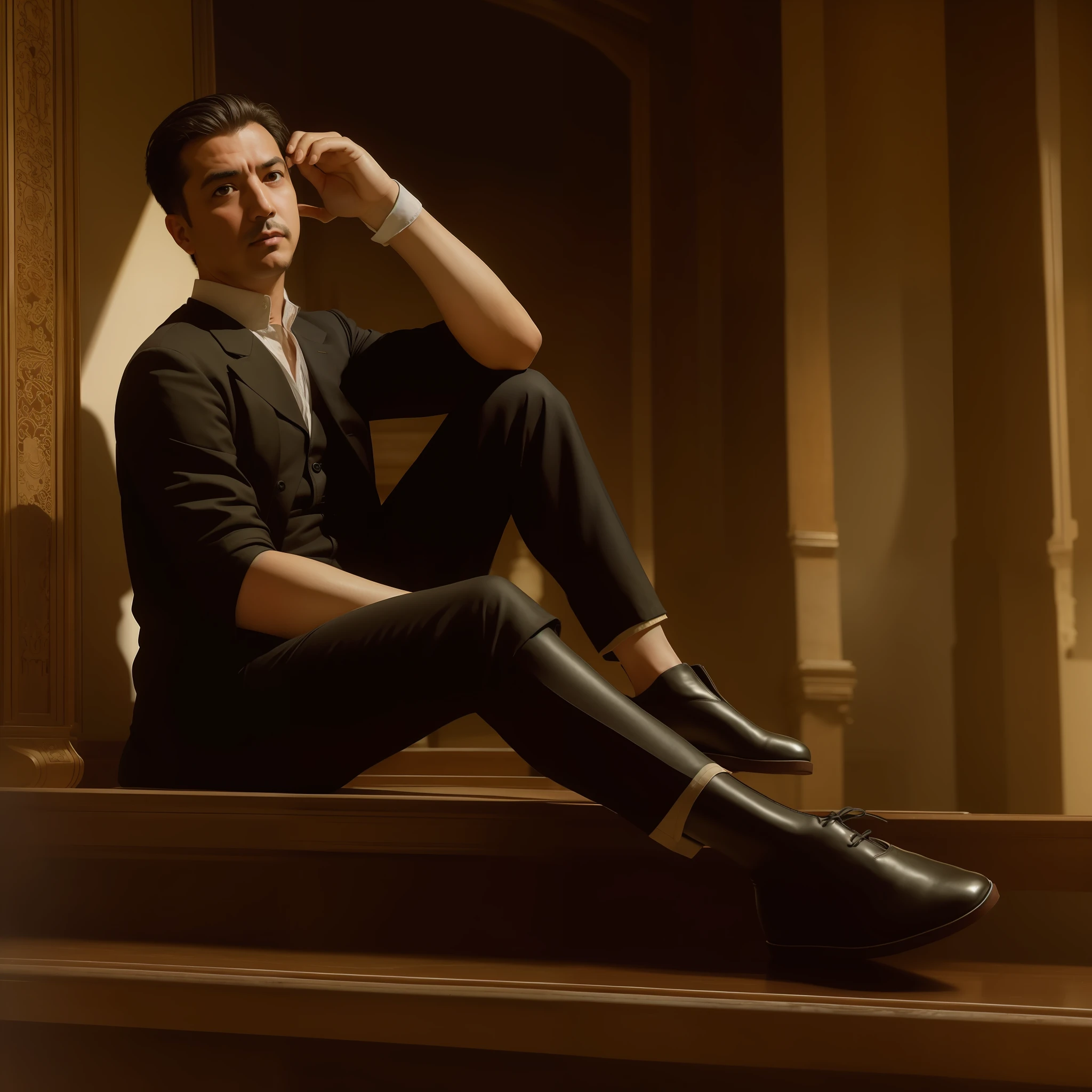 Carlos Ribera in a palace in China