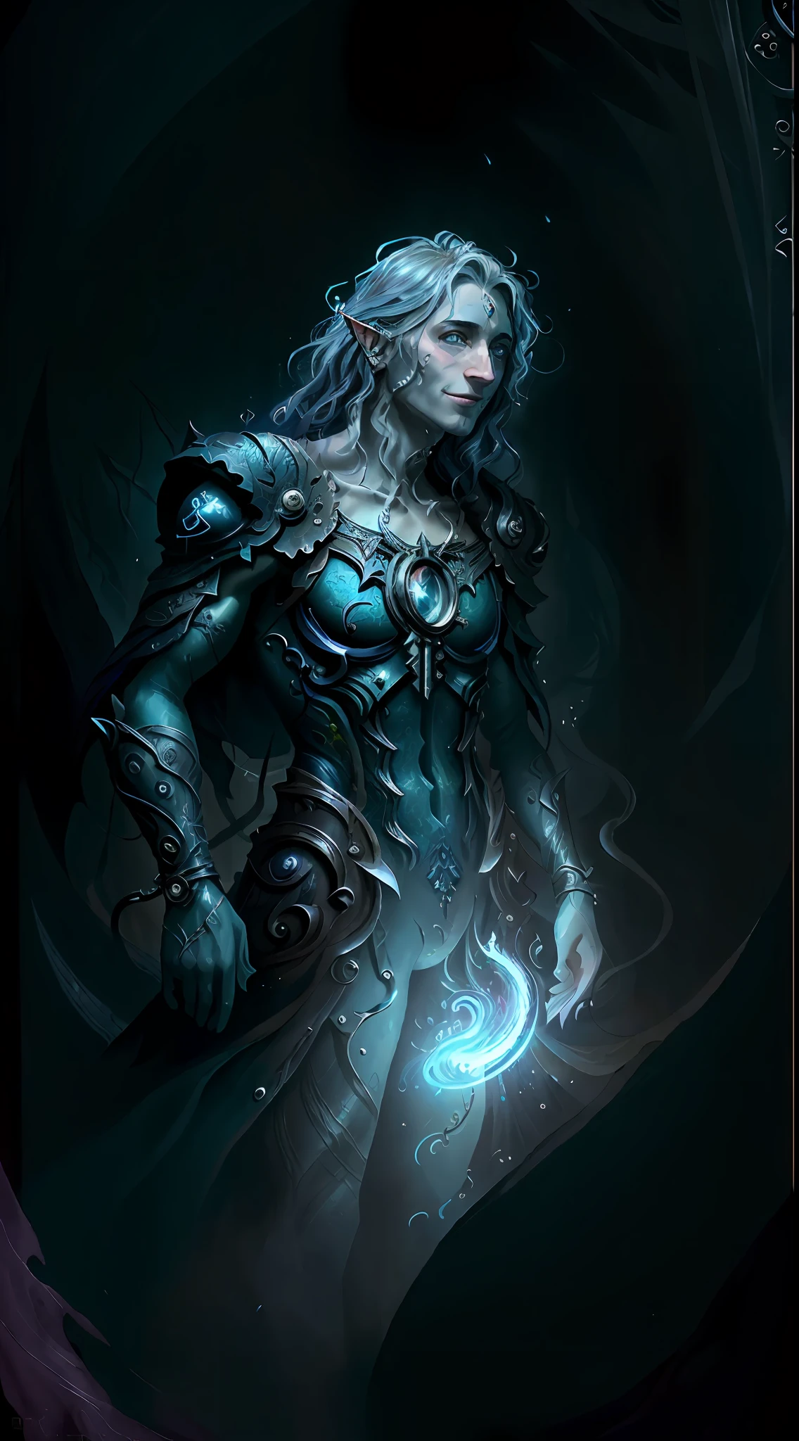 ((masterpiece, best quality, high quality)), 1boy, ((digital painting)), ((Gatekeeper of prompts)), (Gatekeeper, Key, Portal), Fantasy, Fine Art, Digital Art, (magic, mystery, ethereal), unique style, high texture, Intricate details, vivid colors, ((JRR Tolkien, Salvador Dali, Brian Froud)), absurdres, (Dynamic Pose, Vigilant Stance), Fantasy Art, Magic, Protector, Surreal, symbolic, (evil smile),