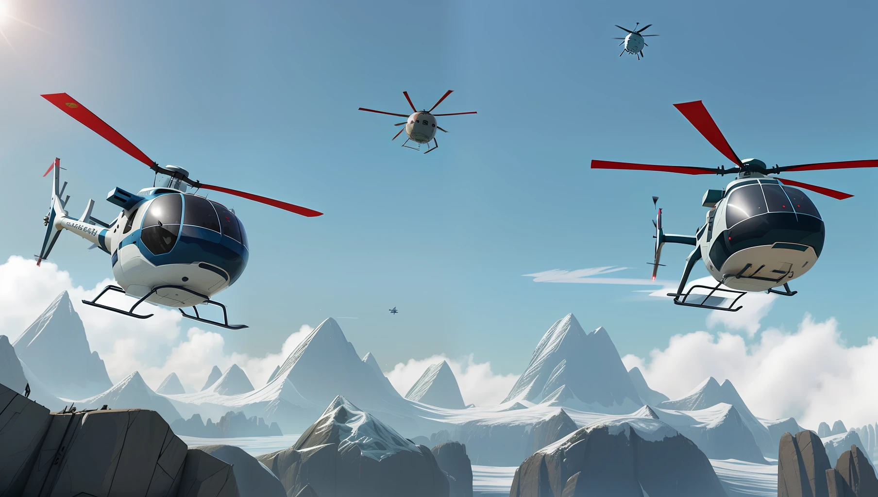 Sci-fi helicopters