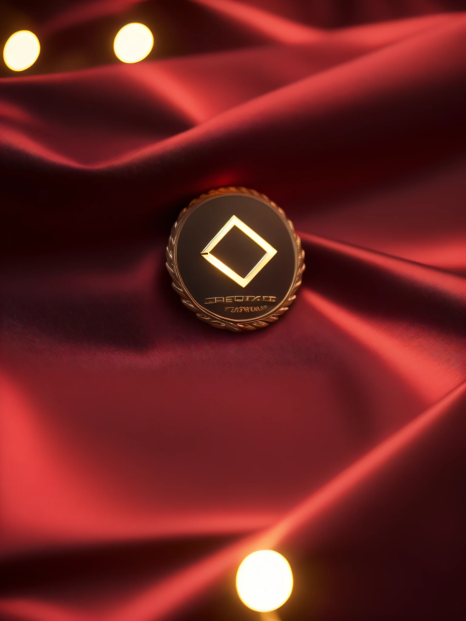 Smooth, pleated, (red satin: 1), metallic, (small badge: 0.5), soft volumetric light, (backlight: 1), (cinematic: 1.3), (intricate details: 1), (ArtStation: 1.2)