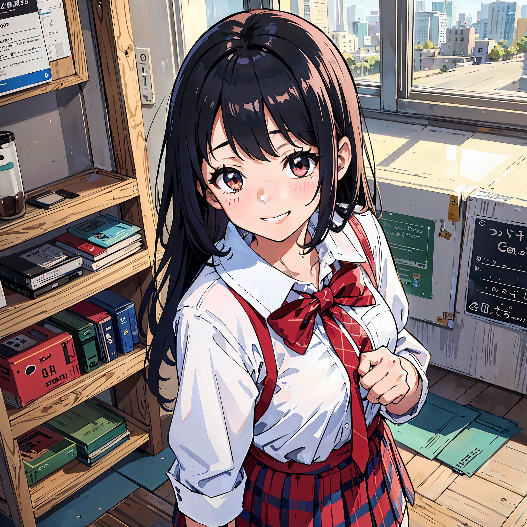  sister, cute bra, 8K, best quality, 12 yeaing at camera, red cheeks, school uniform, embarrassed, delicate hands, at home, love brother, black hair, bob hair, show off breasts, take off clothes and show off breasts, chest protruding pose, eyes are heart, grinning, school uniform, elementary school 