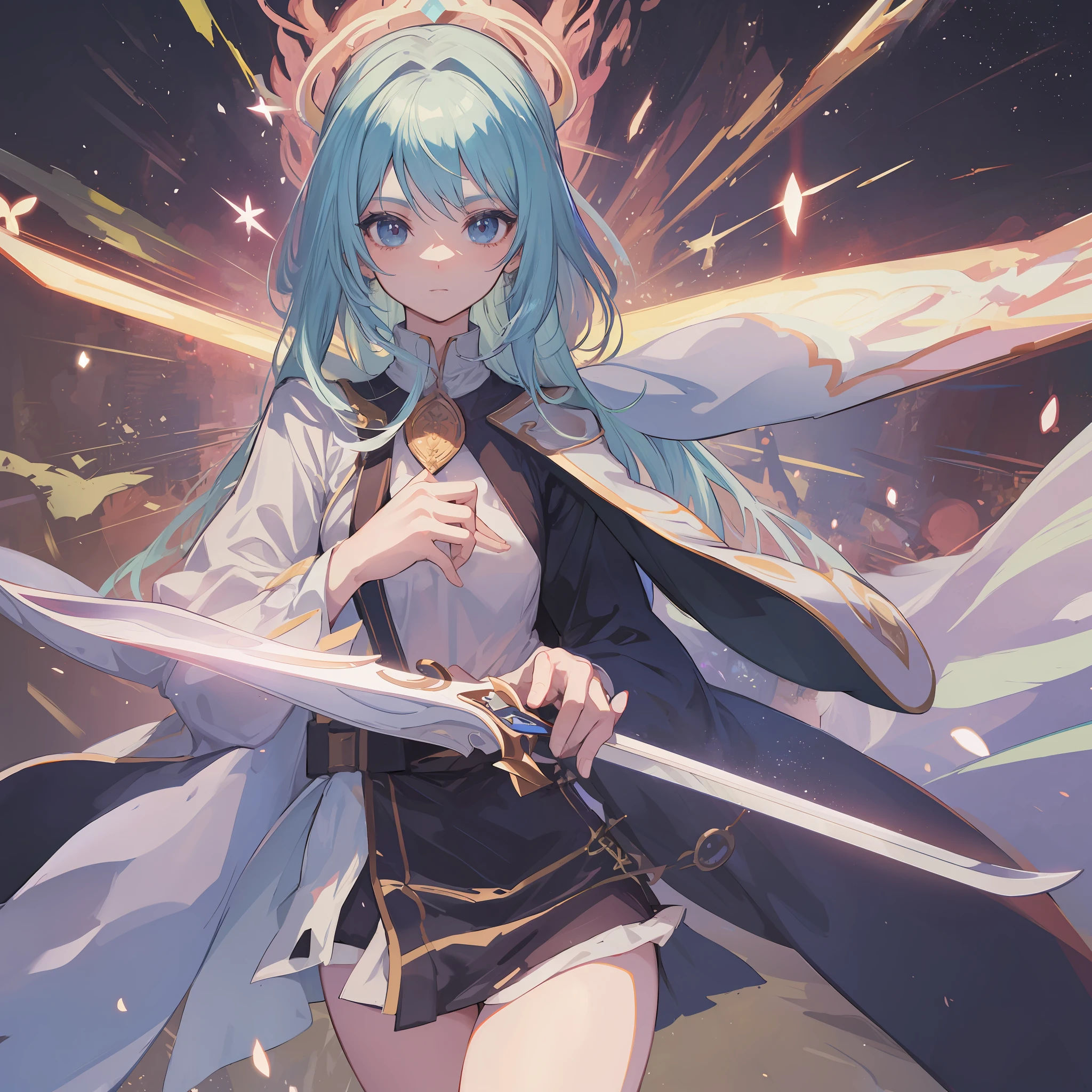 A divine sword that emitted an aura of majesty