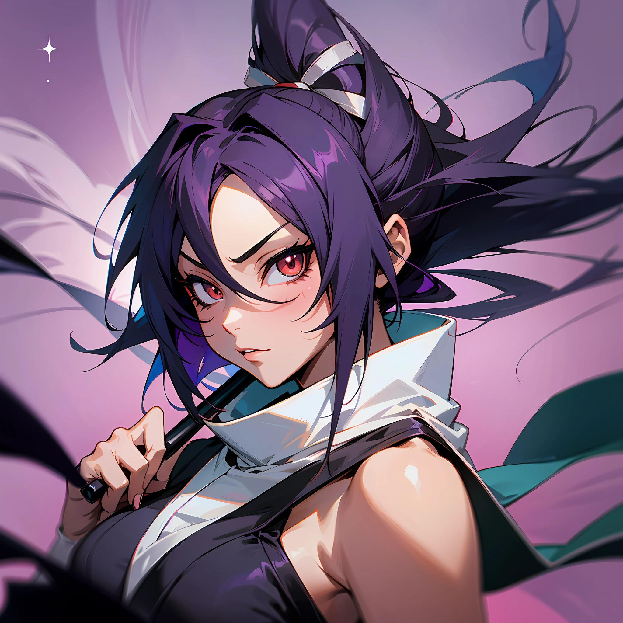 Yoruichi Shihōin, anime, fullhd, ultra detalhado, anime bleach, Yoruichi , bleach, black girl --auto --s2