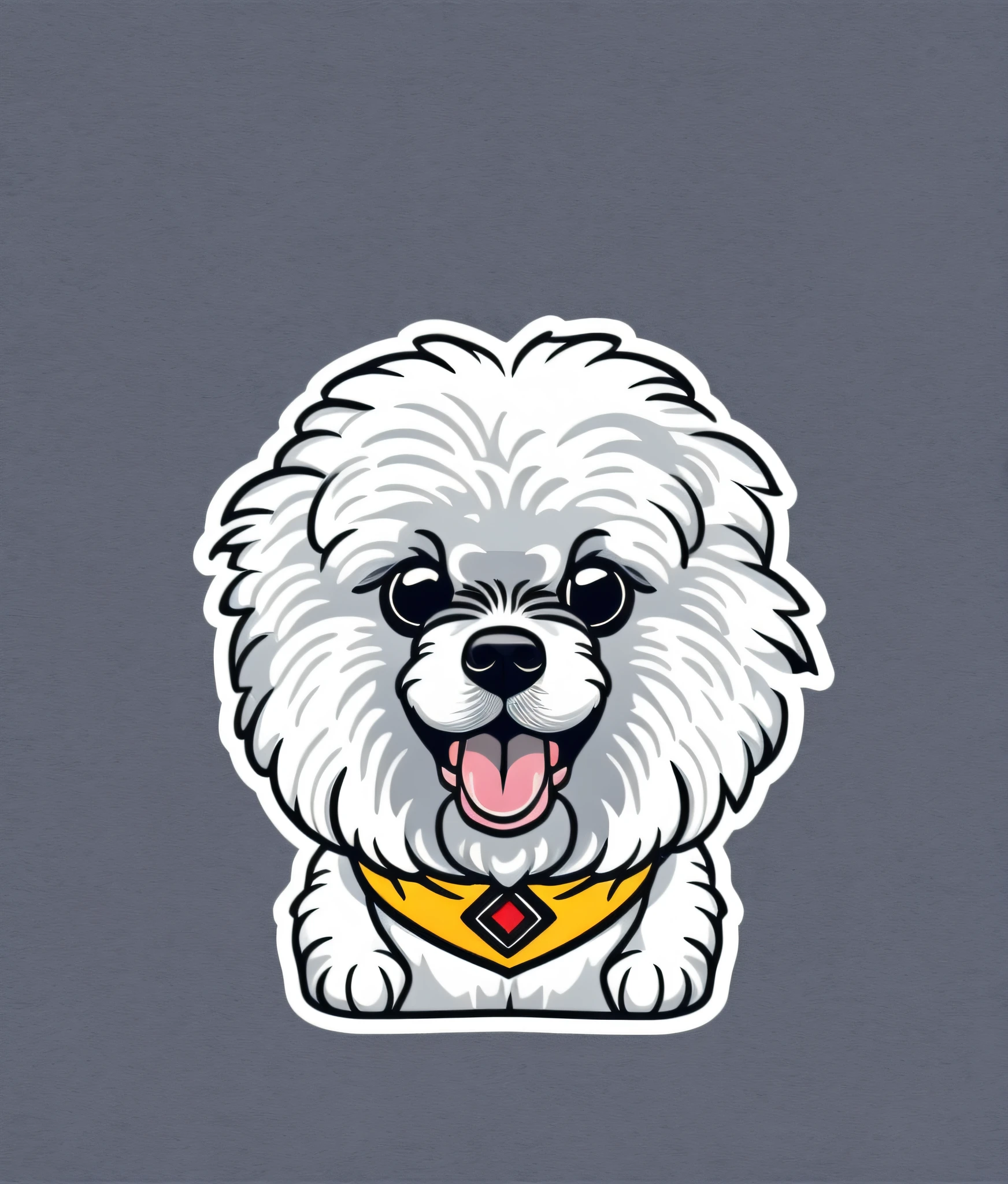 Toy Poodle breed dog, colorful, vintage style, (t-shirt design), realistic volumetric light of masterpiece