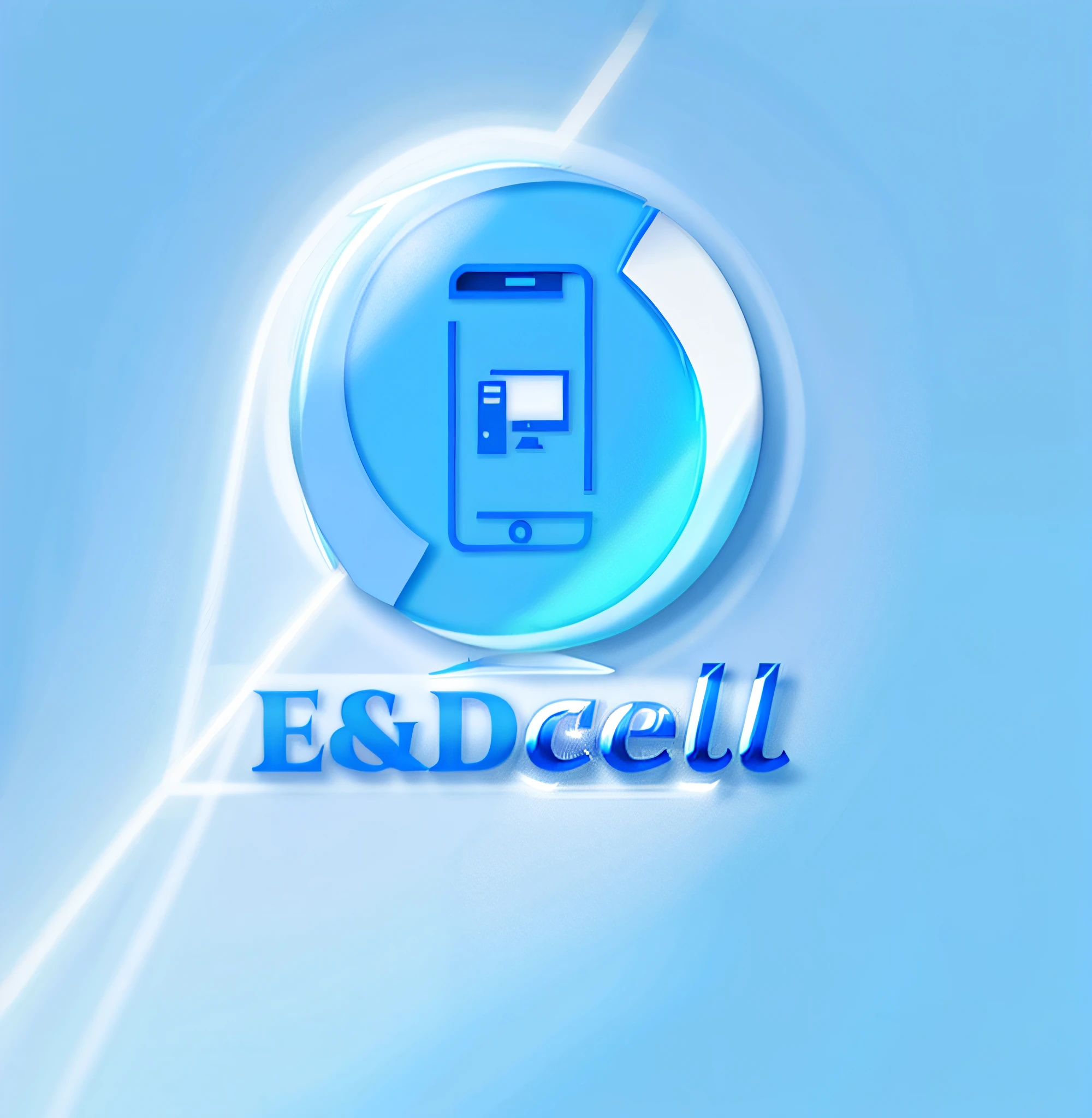 a closeup of a blue cell phone with a blue circle around it, blue shaded e&dcell, full device, blue logo, logo, cel illustration, essence, # and 4 and 6 2 0, profile picture, new design, edm, portable, mobile, cel animation, business logo, matte white wallpaper, by Carl Eytel, et, cell phone,  dc, charged, UHD