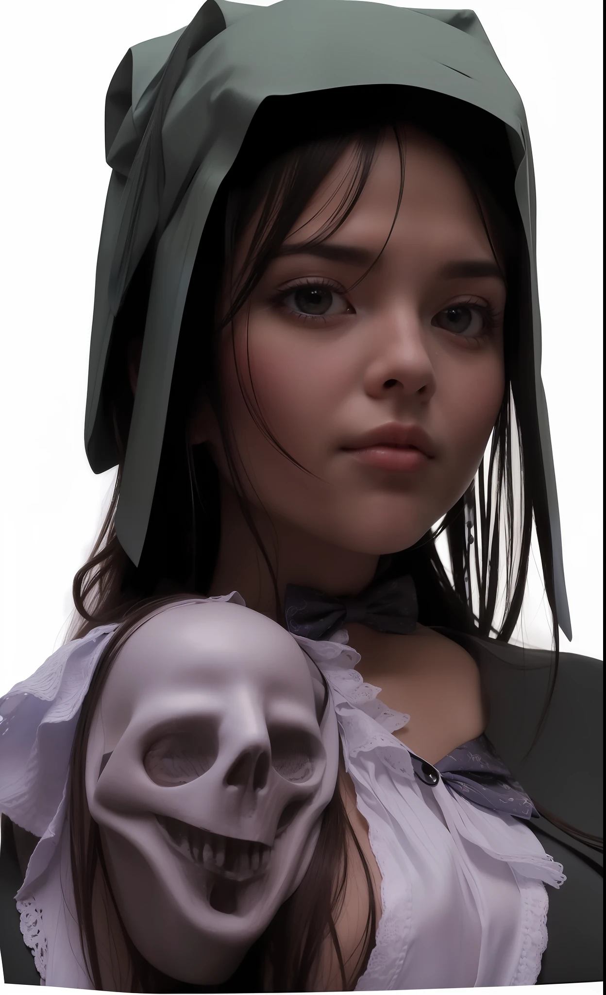 (8k, best quality, masterpiece)1.2, (realistic, photo-realistic)1.4, ultra-detailed, 1 girl,cute, solo,beautiful detailed sky,detailed on bed,night,sitting,dating,(nose blush)+,(smile)1.2,(closed mouth)+ huge breasts,beautiful detailed eyes,1.1, night, wet, bowtie,business attire, rain,blue shirt, topless(long hair)1.2,floating hair NovaFrogStyle, cyber, future portrait of awaitingtongue