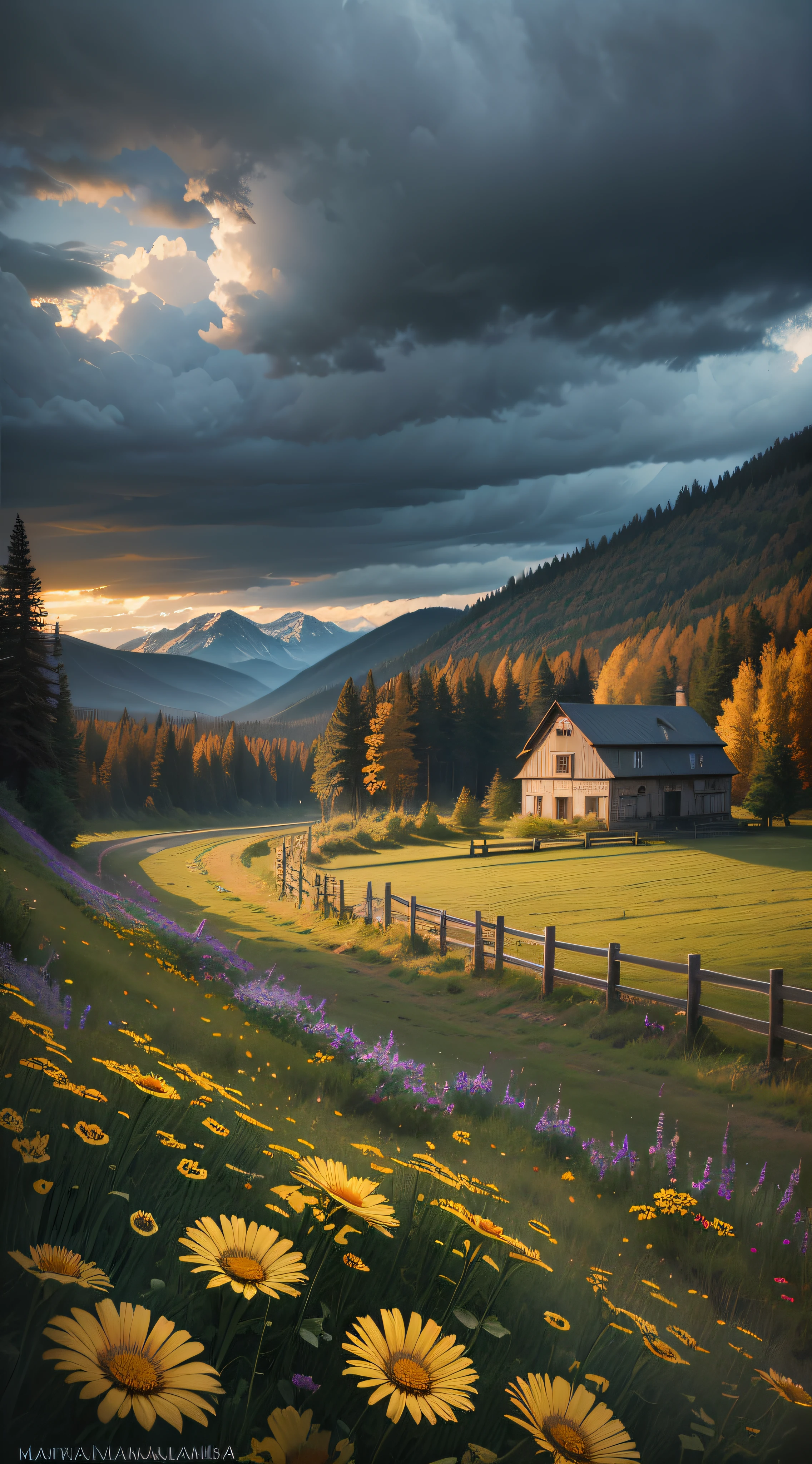 Professional High Quality HDR Photos with (Low) Dramatic Sky Imagination [Atmosphere] Global Dramatic Lighting 1.5, (Ambient Lighting), Volumetric Light on Flickr, Valley, Don't Have the Sun, Flowers, Small Town, Art Photography (Martin Benka) --auto --s2