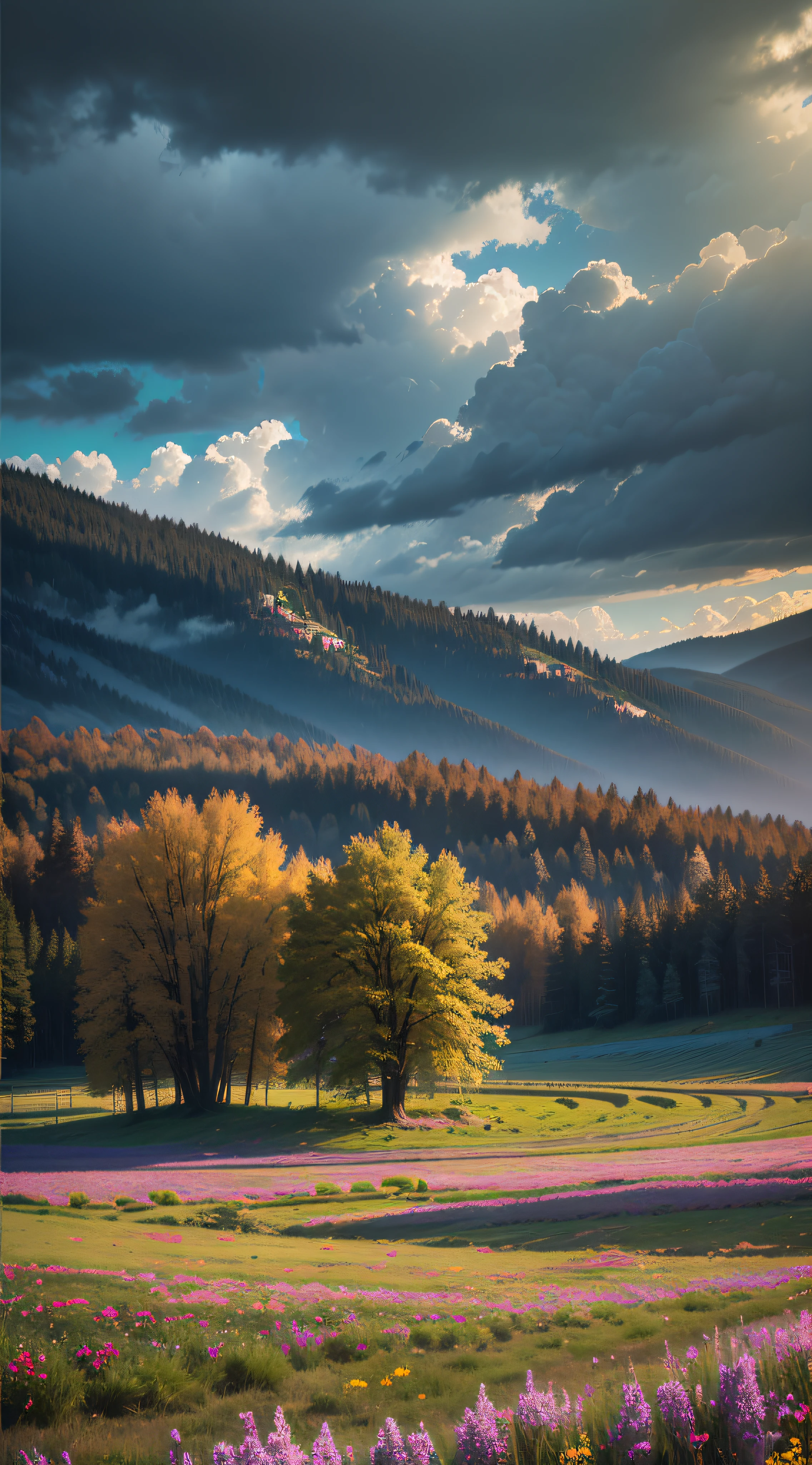 Professional High Quality HDR Photos with (Low) Dramatic Sky Imagination [Atmosphere] Global Dramatic Lighting 1.5, (Ambient Lighting), Volumetric Light on Flickr, Valley, Don't Have the Sun, Flowers, Small Town, Art Photography (Martin Benka) --auto --s2