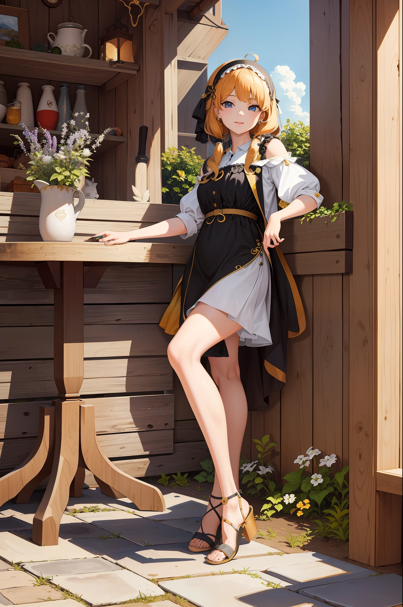 (Masterpiece, Best Quality, High Resolution: 1.4), Detailed, Intricate Detail, 4K, Color Splash, Line Art, Art, Fibonacci, Lulian, a cute young girl