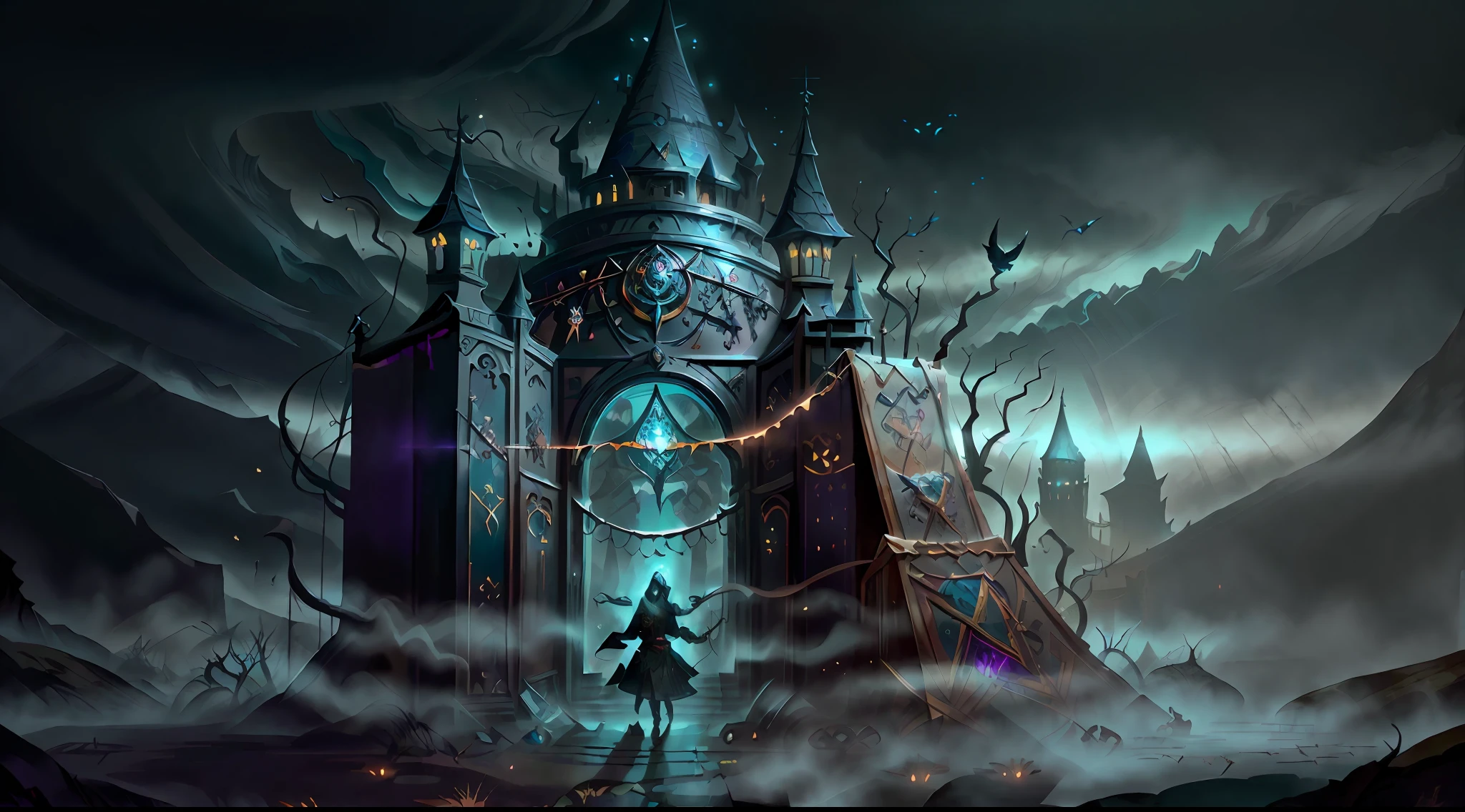(((masterpiece, best quality, high quality))), 1boy, ((digital painting)), ((Gatekeeper of prompts)), (Gatekeeper, Key, Portal), Fantasy, Fine Art, Digital Art, (magic, mystery, ethereal), unique style, high texture, Intricate details, vivid colors, ((JRR Tolkien, Salvador Dali, Brian Froud)), absurdres, (Dynamic Pose, Vigilant Stance), Gate, Fantasy Art, Magic, Protector, Surreal, symbolic, (evil smile, smile),