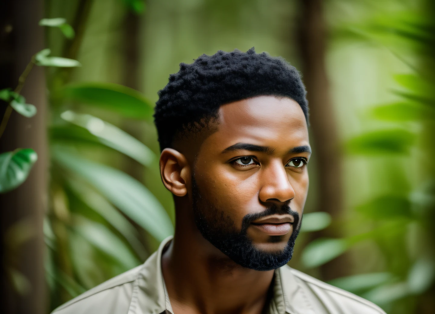 masterpiece, man walking through the jungle at night among fireflies, (high detail: 1 1), rough face, natural skin, high quality, nsfw, beautiful eyes, (detailed face and eyes), (face: 1 2), noise, extra, real photo, PSD, lamp film photography, sharp focus, contrast lighting, detailed skin, high resolution 8k, crazy detail, realistic, professional photography, 8k UHD,  SLR camera, soft lighting, high quality, grain film, Fujifilm XT3