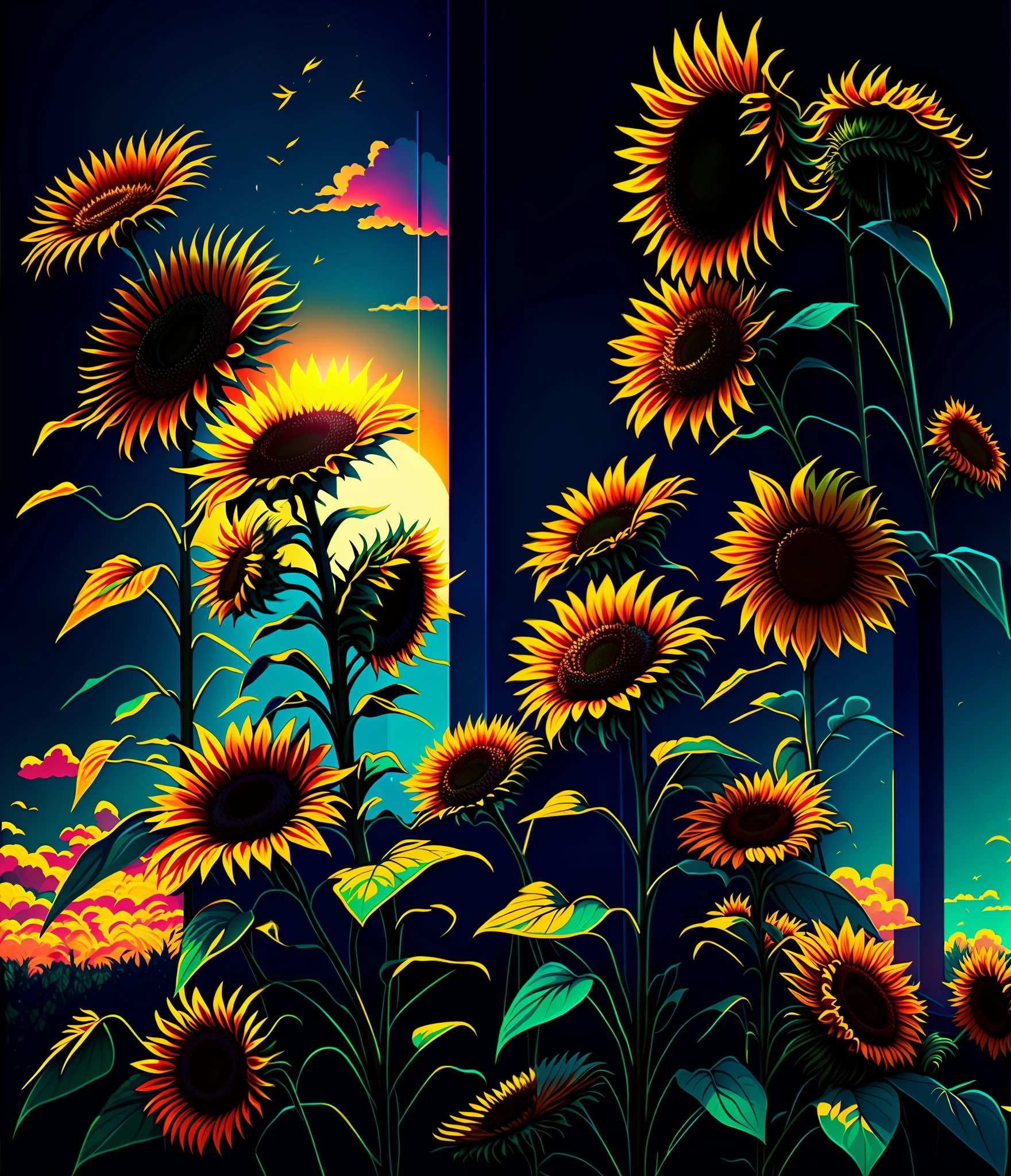 sunflowers, sunflower