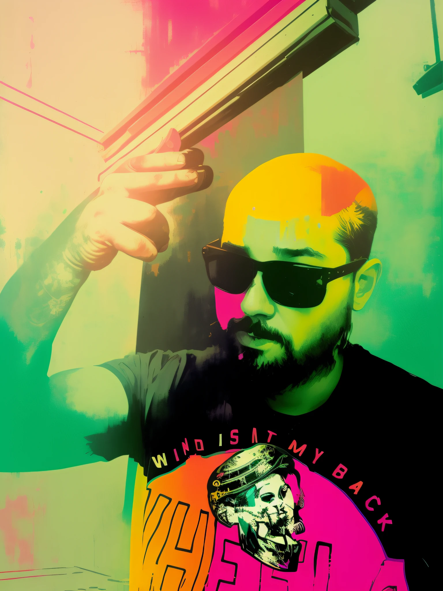 Snthwve Nvinkpunk Style Drunk Sandman Delusion, (hallucinating colorful soap bubbles), by Jeremy Mann, by Sandra Chevrier, by Dave McKean and Richard Avedon and Maciej Kuciara, Punk Rock, Tank Girl, Detailed High, 4K, RTX
