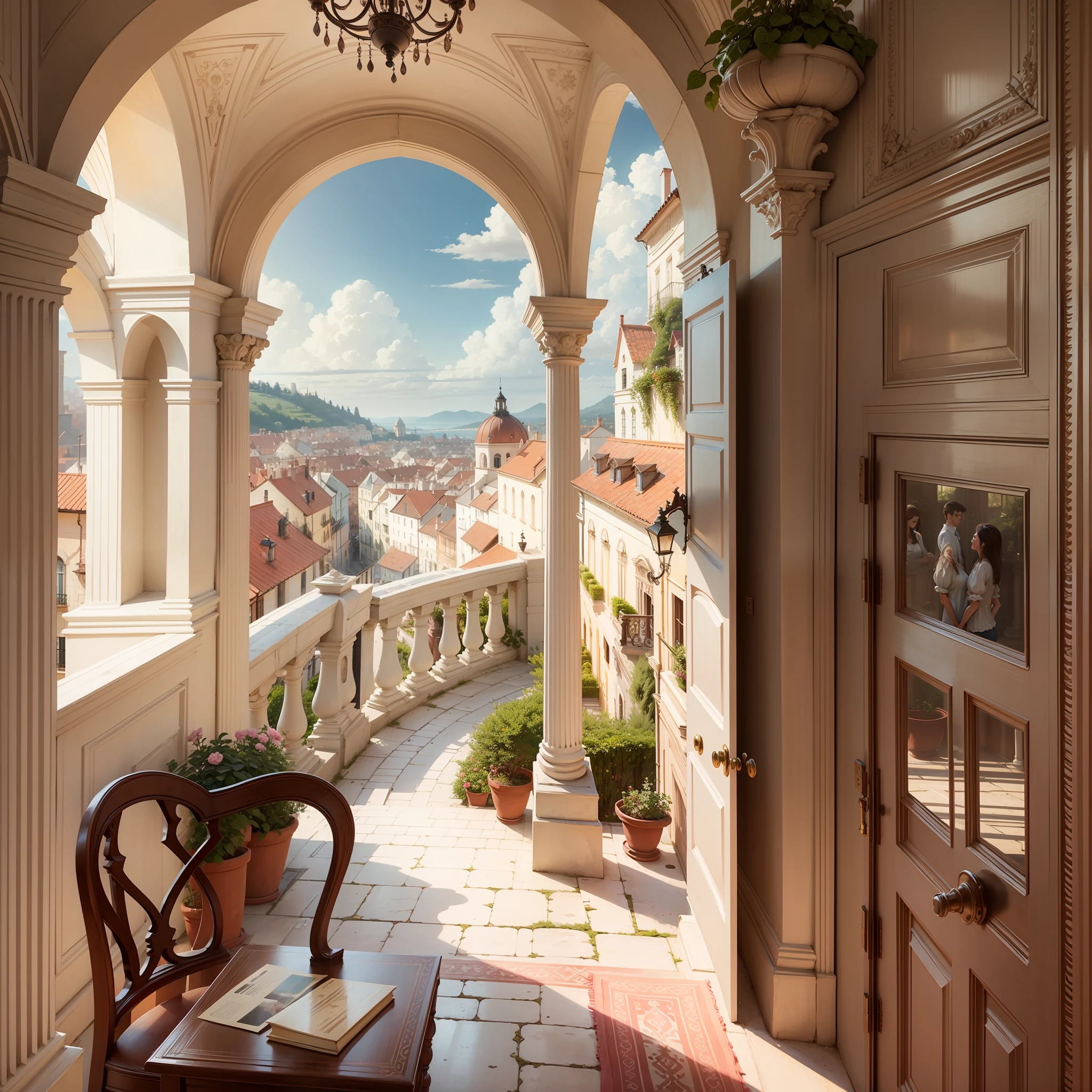 View, realism, romantic love architecture, romance, realism --auto --s2