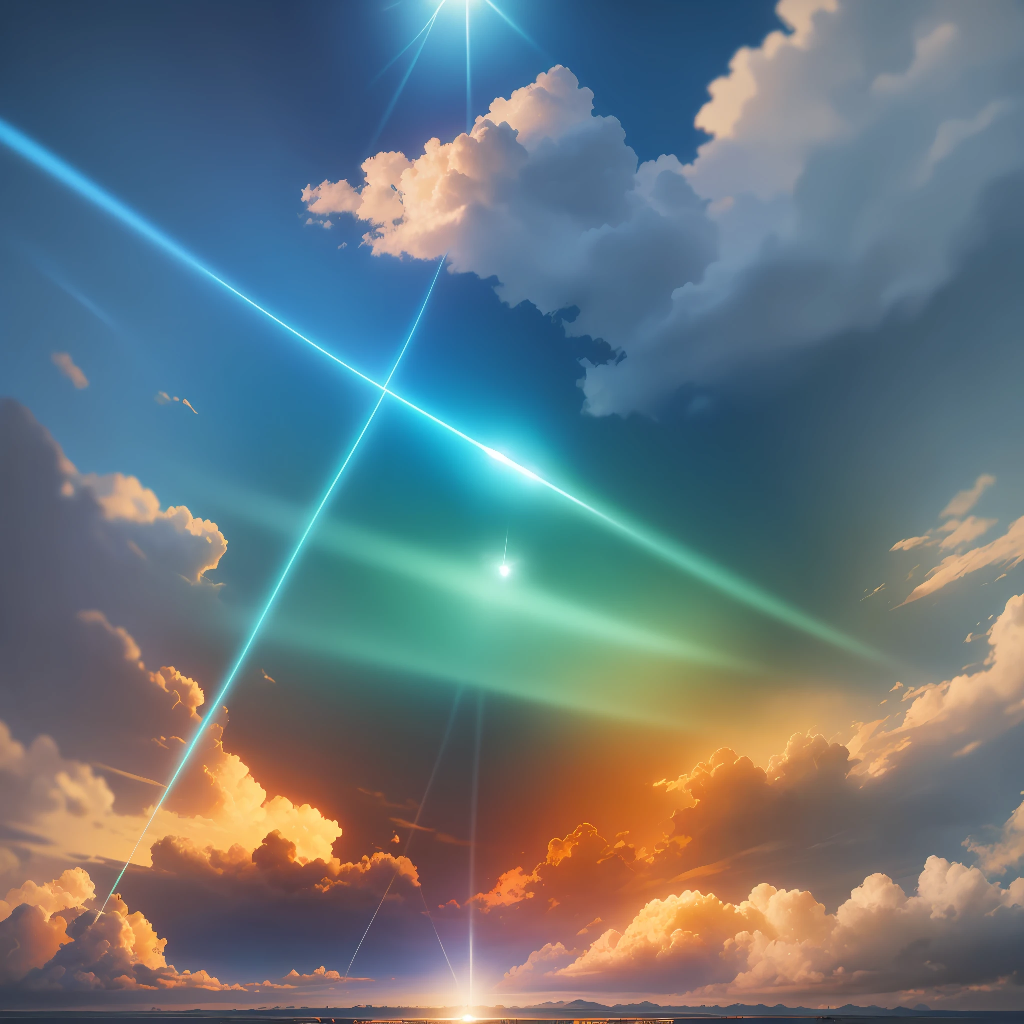 Realistic background, color blue, color orange, color green, color red, beautiful rays, many details, HDR --auto --s2