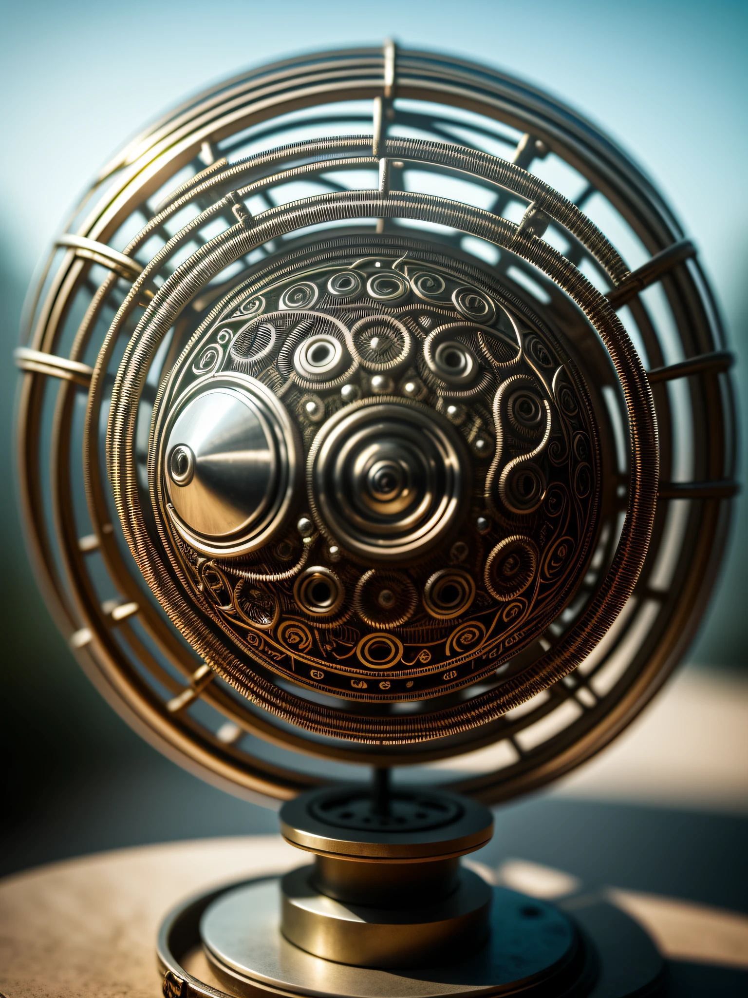 a apple made out of metal, (cyborg:1.1), ([tail | detailed wire]:1.3), (intricate details), hdr, (intricate details, hyperdetailed:1.2), cinematic shot, vignette, centered