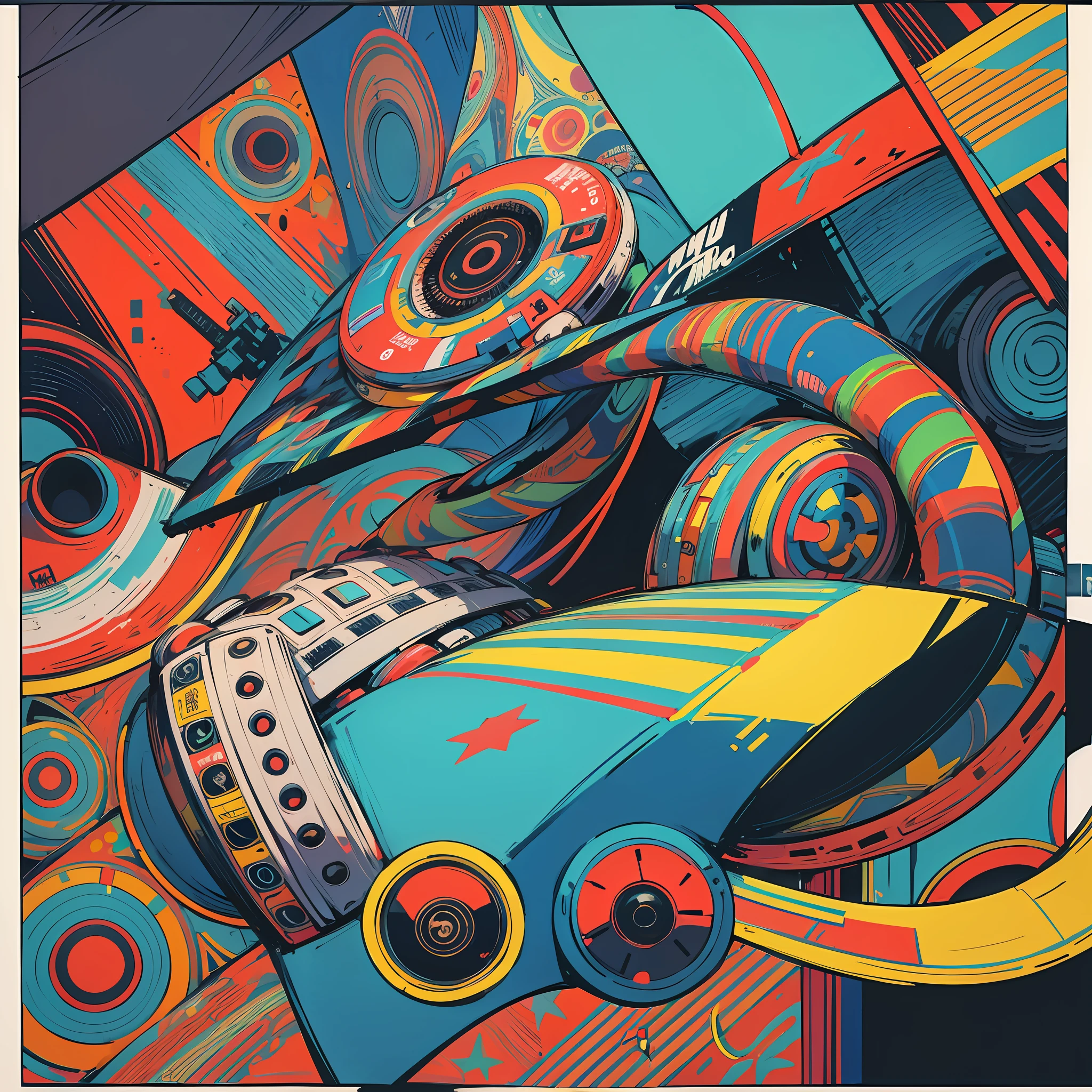 flyer uses images of microphones, turntables, cassettes, headphones and other elements that are related to rap and hip hop music.
Use graffiti photographs, street murals, and other street culture elements that represent the aesthetics of rap and hip hop.
You can make use of illustrations by renowned rap and hip hop artists, using drawing or painting techniques.
Use patterns and colors that represent hip hop culture, such as black, red, blue, green, and more.
Create an abstract design that references rap music, using geometric shapes, curved lines, and vibrant colors.
It includes various elements that refer to hip hop culture, such as letters and numbers in graffiti style, breakdance images, among others. --auto --s2