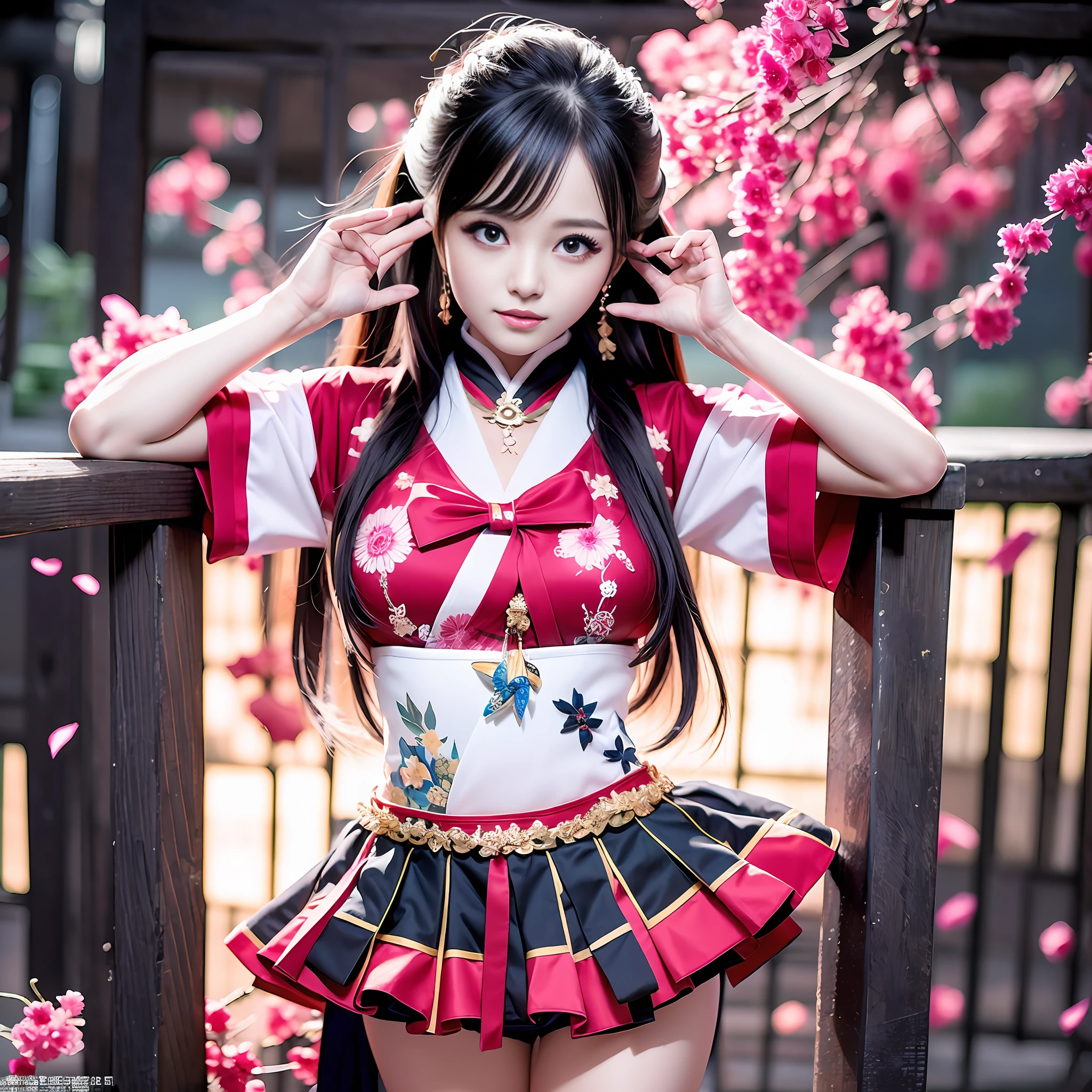 Japan girls of 12 years old, sailor suits, short skirts, long black hair, as in the photo, enhance the expression of the eyes and beautiful gymnastic movements. --auto --s2